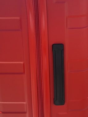 KESSMANN Kofferset ABS Hartschalen Reisekoffer XL 2-Teilig groß Koffer 80 Liter rot, 4 Rollen, (Koffer-Set, 2 tlg., Trolley Gepäckset Handkoffer Rollkoffer Reisekoffer Rucksack Urlaub), 4 Rollen 360° Hartschalenkoffer Urlaubskoffer Trolley Reisetaschen