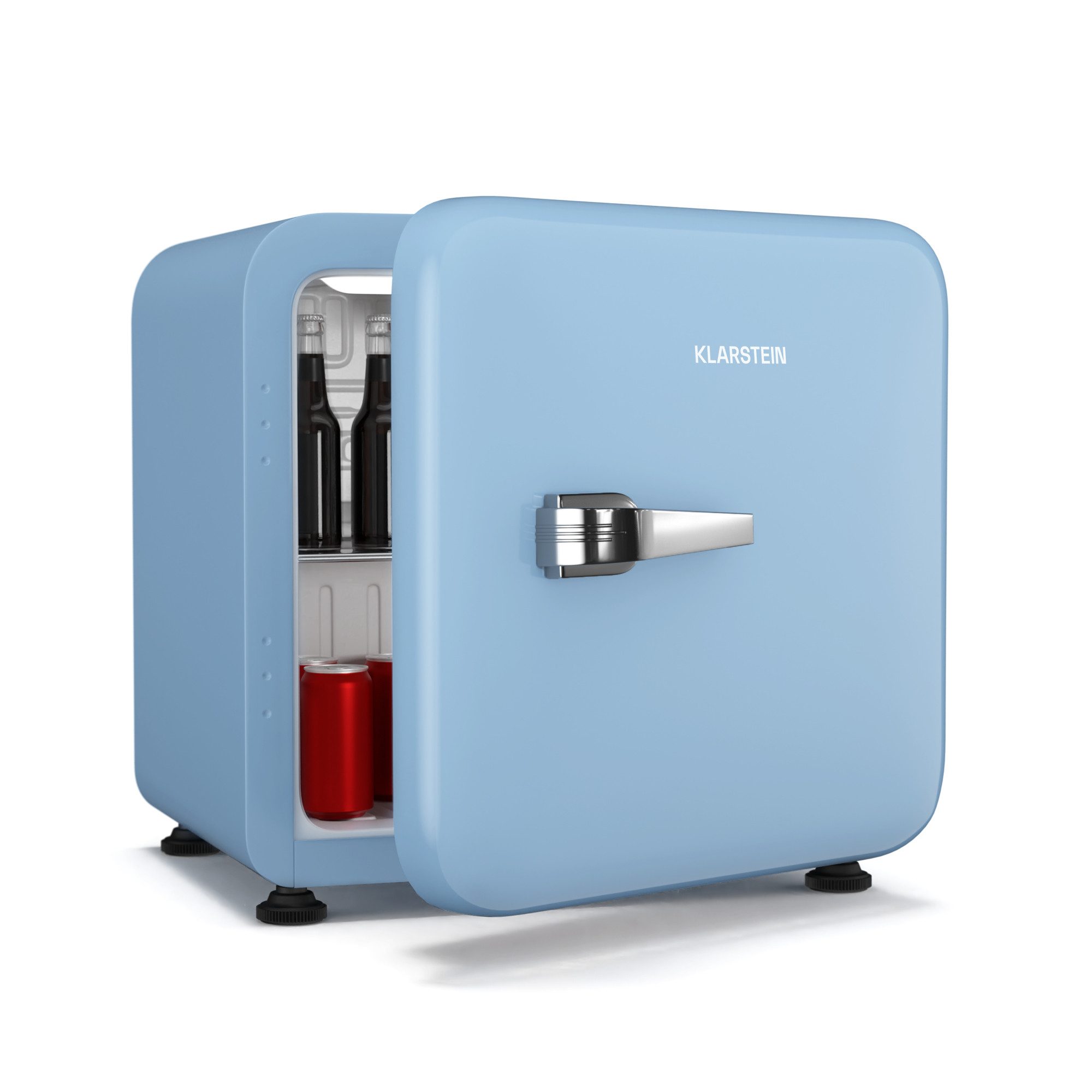 Klarstein Table Top Kühlschrank Audrey Evo Mini Fridge 43, 49.5 cm hoch, 49.5 cm breit, Bier Hausbar Getränkekühlschrank Hotel Mini Fridge 42 L