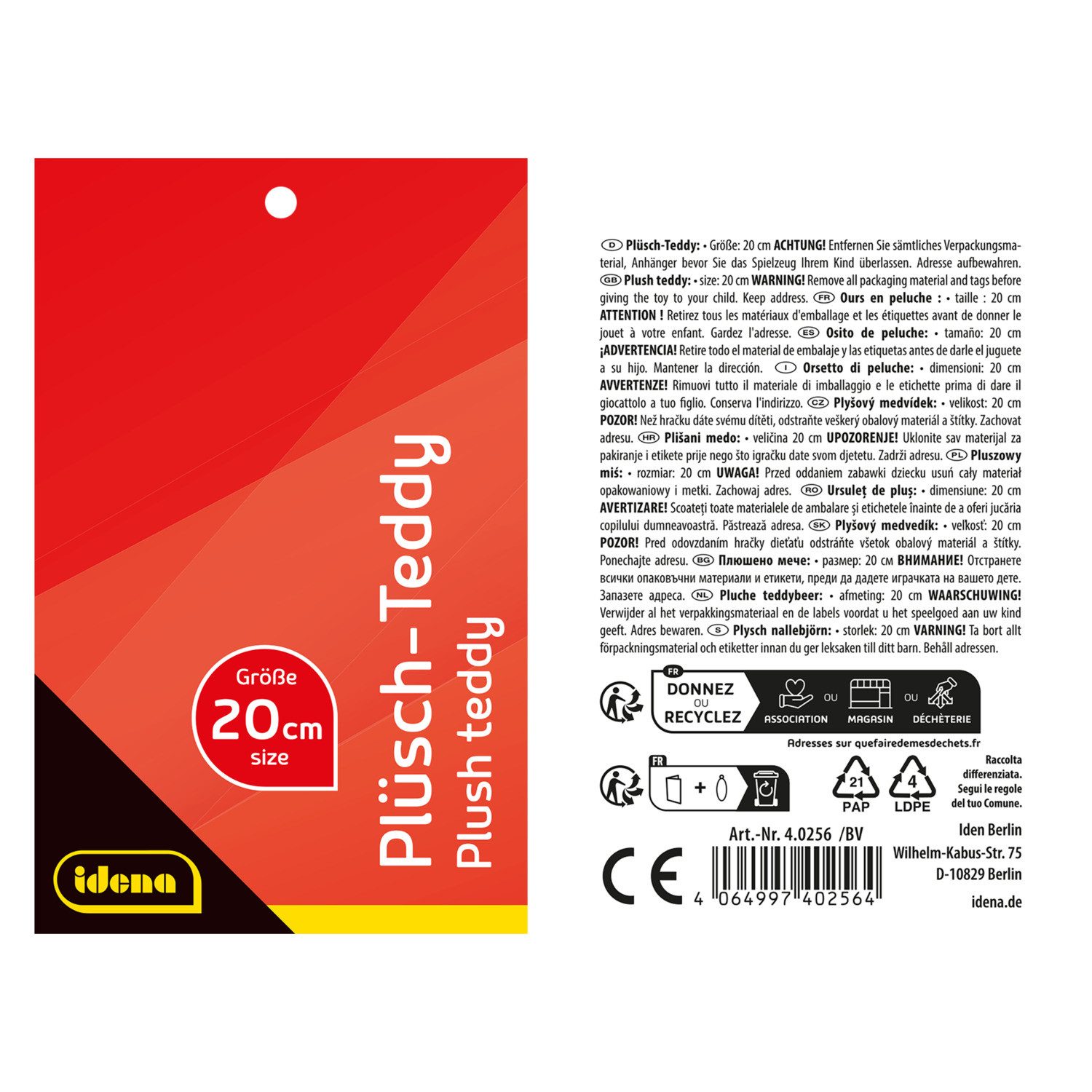 Idena Plüschfigur Idena Plüsch Teddybär beige günstig online kaufen