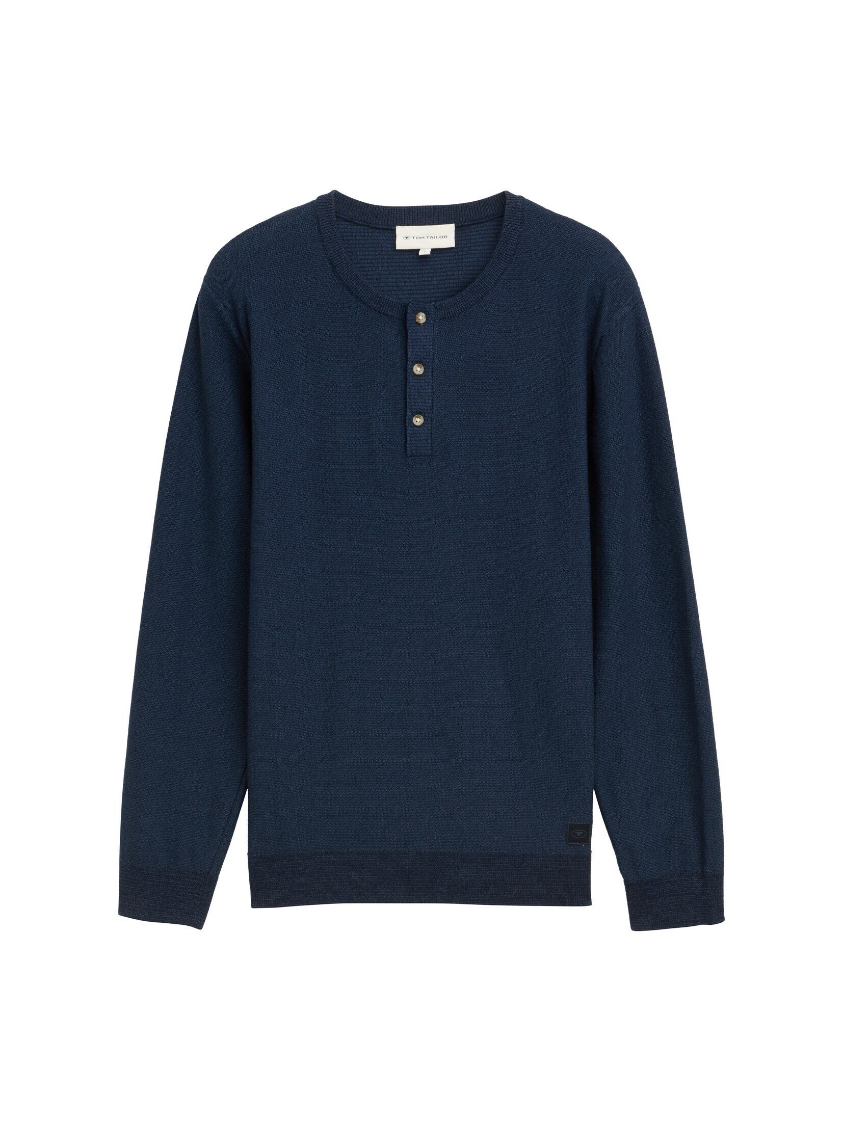 TOM TAILOR Strickpullover Pullover & Strickjacken Henley Strickpullover aus günstig online kaufen
