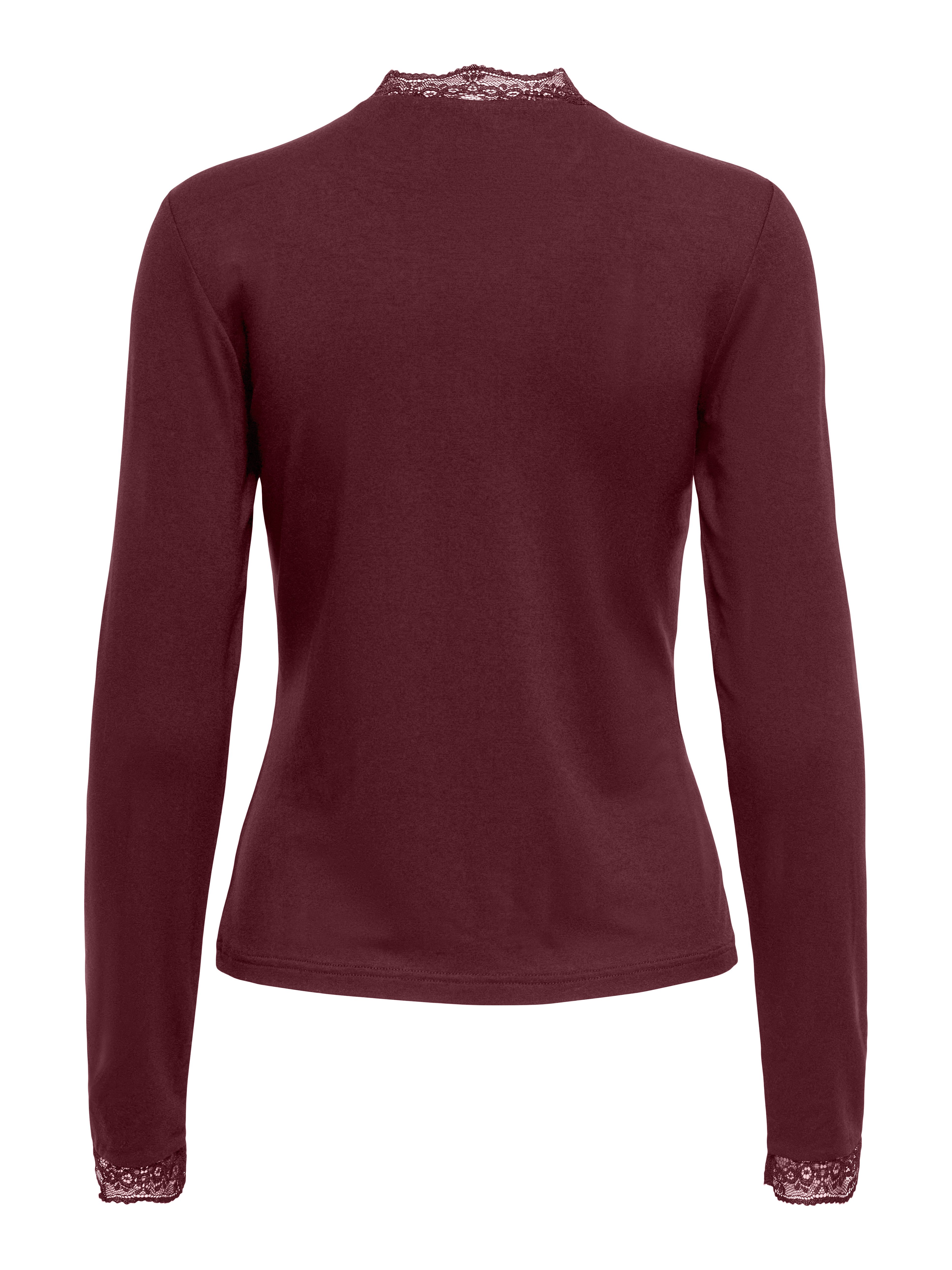 ONLY Langarmshirt ONLLIV L/S TOP WITH LACE DETAILS CS JRS Viskosemischung, regular fit