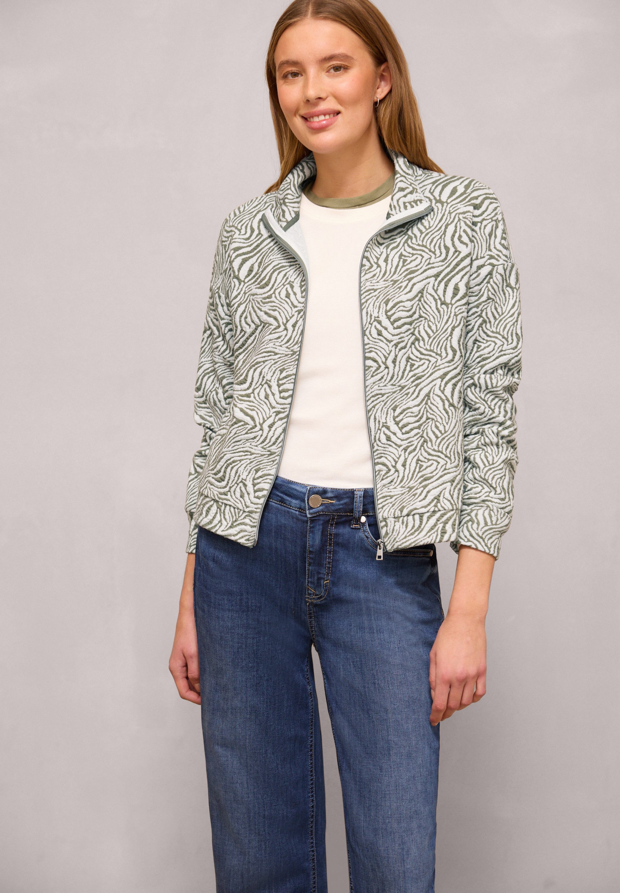 STREET ONE STUDIO Cardigan mit Stehkragen günstig online kaufen