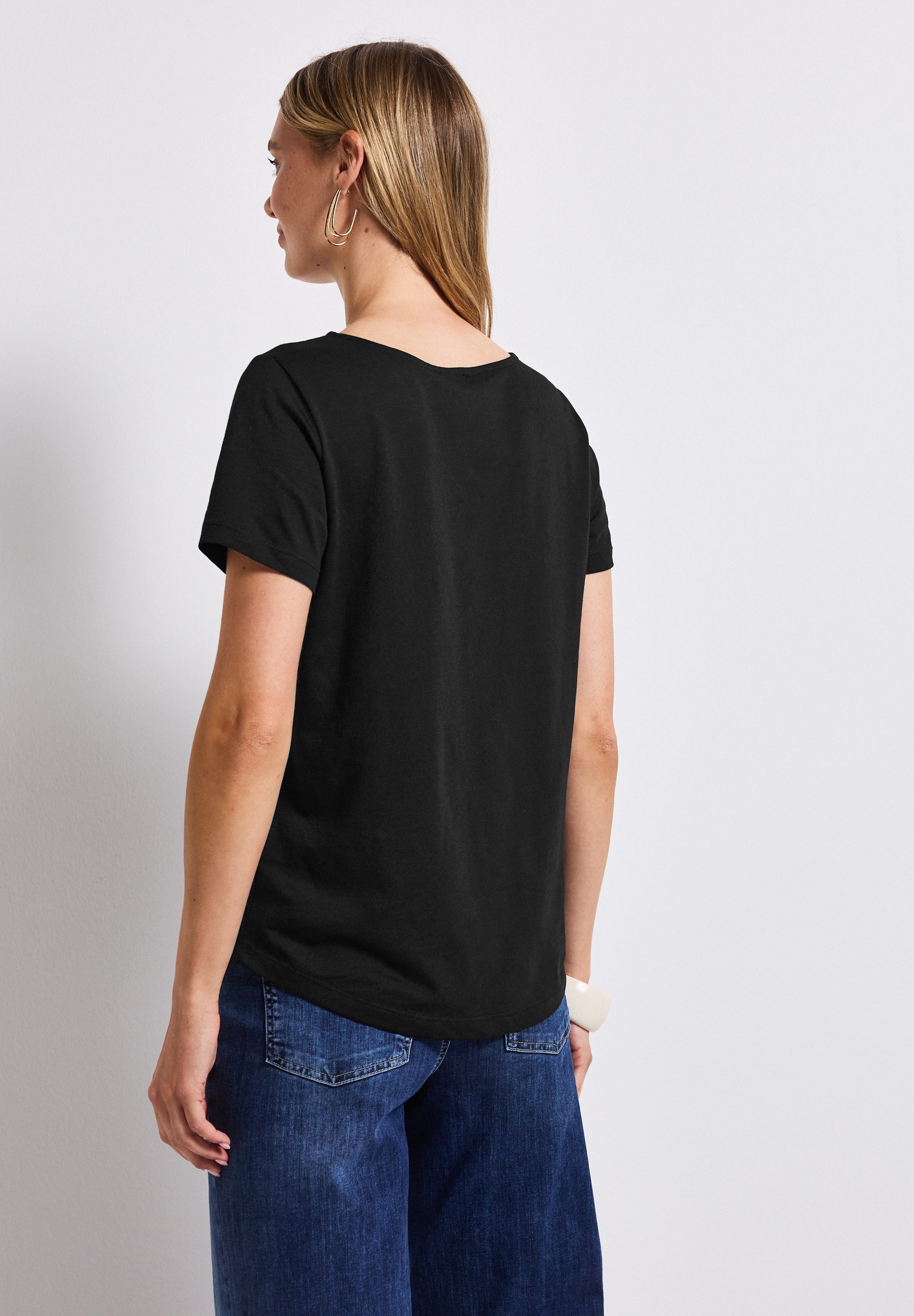 STREET ONE T-Shirt, mit V-Ausschnitt günstig online kaufen