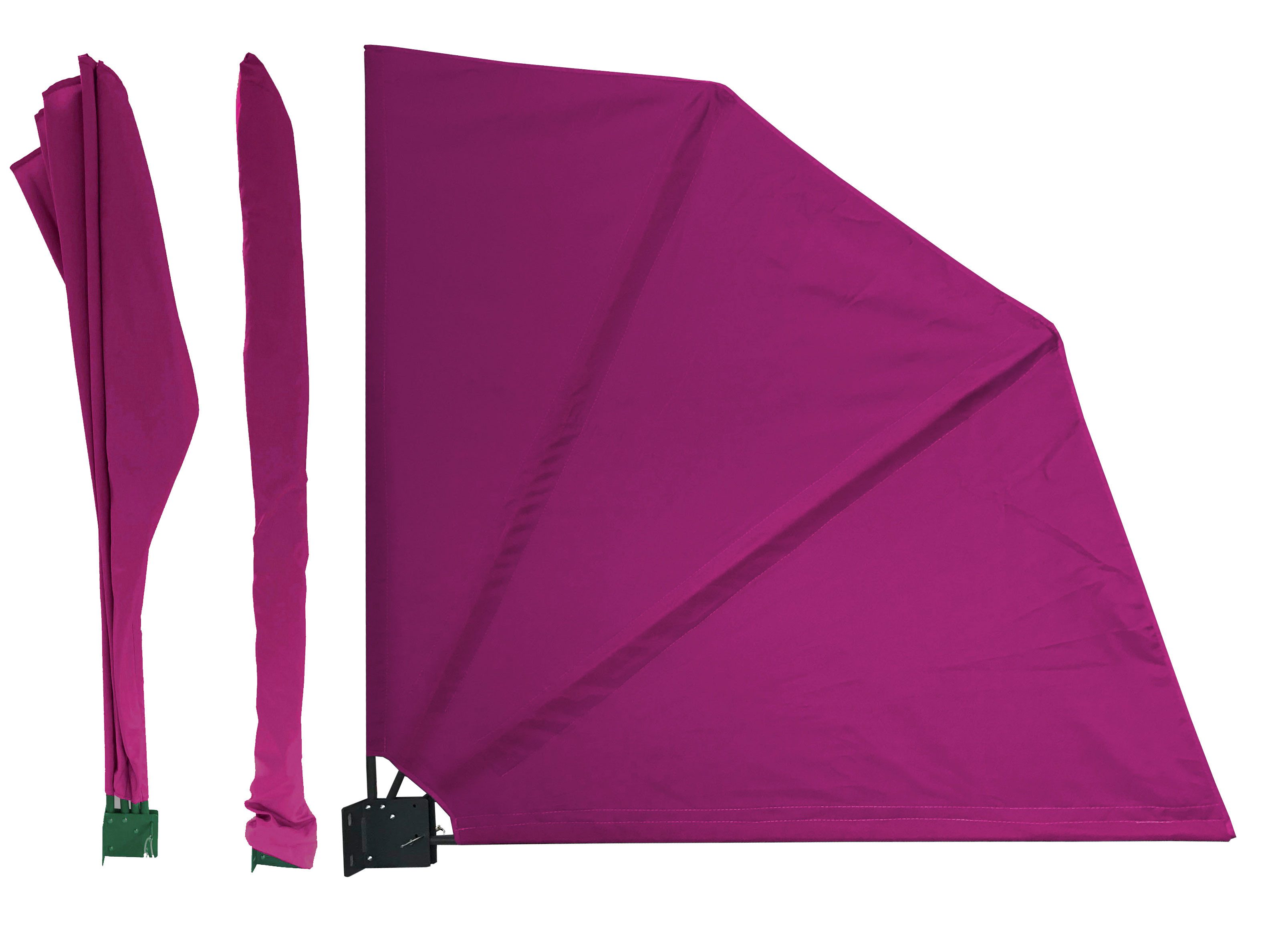 Quick Star Sichtschutzfächer Sichtschutz Fächer 115 cm & 140 cm, Mehrere Farben (1-St)