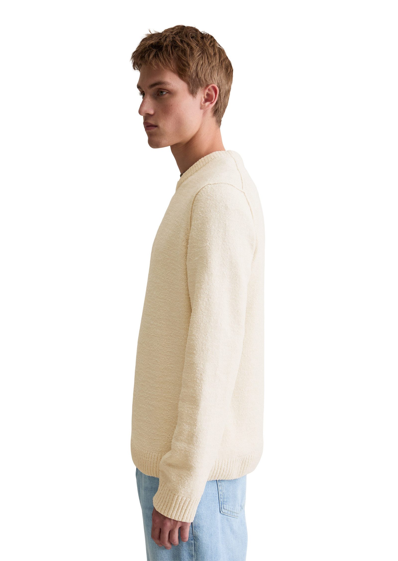 Marc O'Polo DENIM Rundhalspullover aus Bio-Baumwoll günstig online kaufen