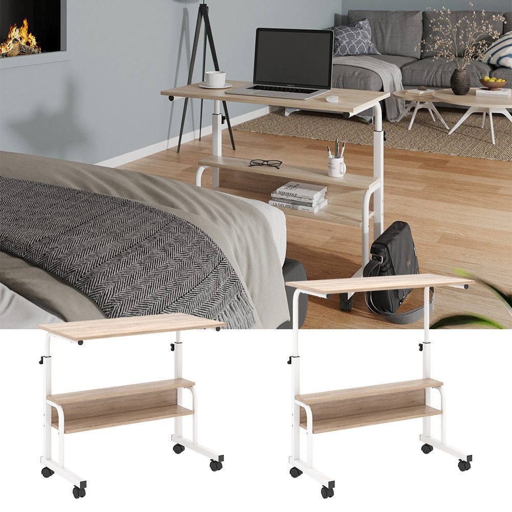 Vicco Laptoptisch Bica, Weiß/Sonoma, 80 x 40 cm günstig online kaufen