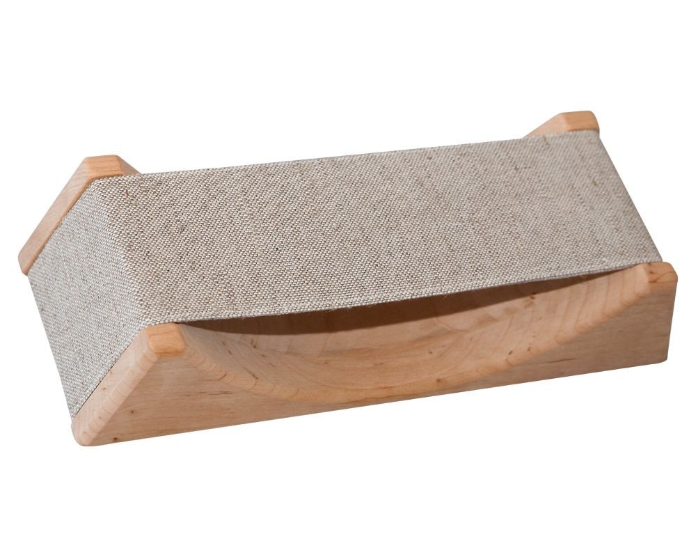 Finnsa® GmbH Sauna-Rückenlehne Sauna Kopfstütze mit Textilbespannung beige-grau