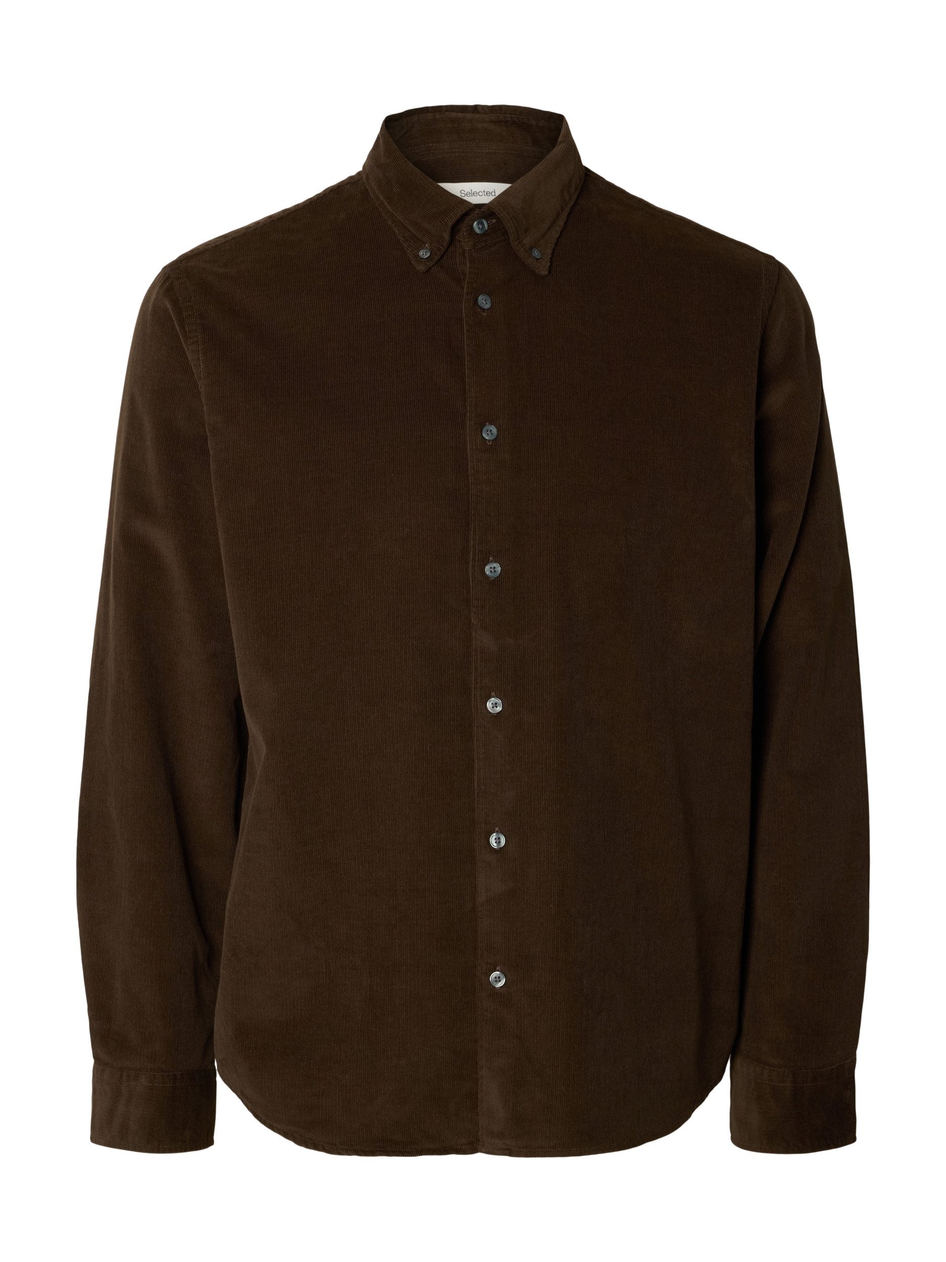 SELECTED HOMME Outdoorhemd - Klassisches Cordhemd aus Bio-Baumwolle für Herren