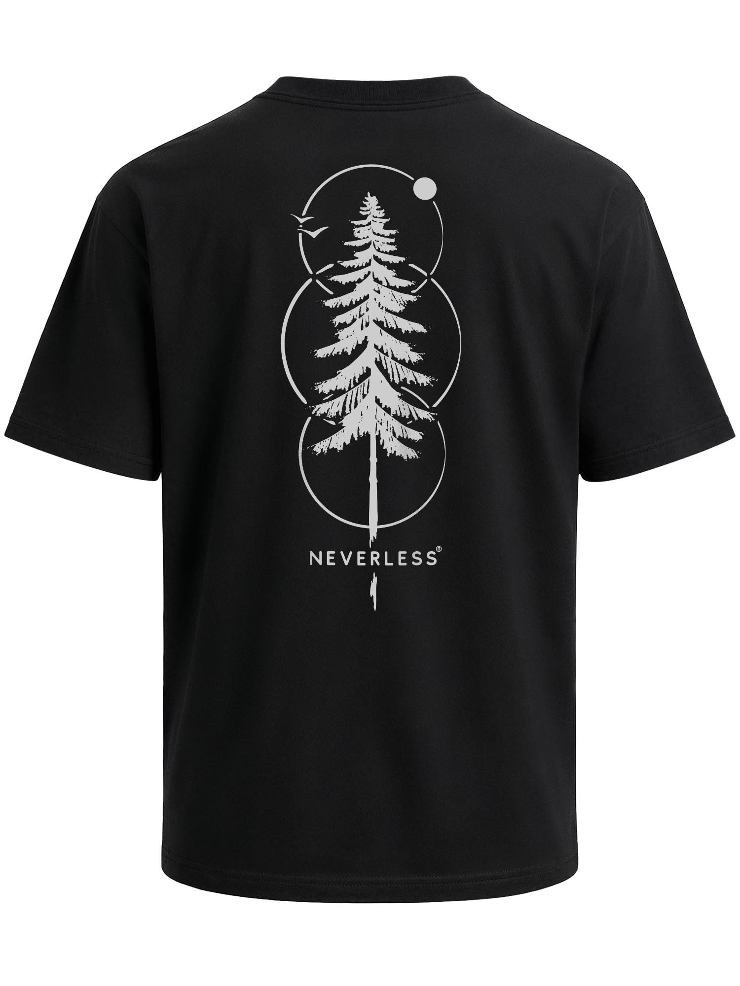 Oversize-Shirt Herren T-Shirt - Outdoor Baum - Oversized Relaxed Fit Sommer Fashion