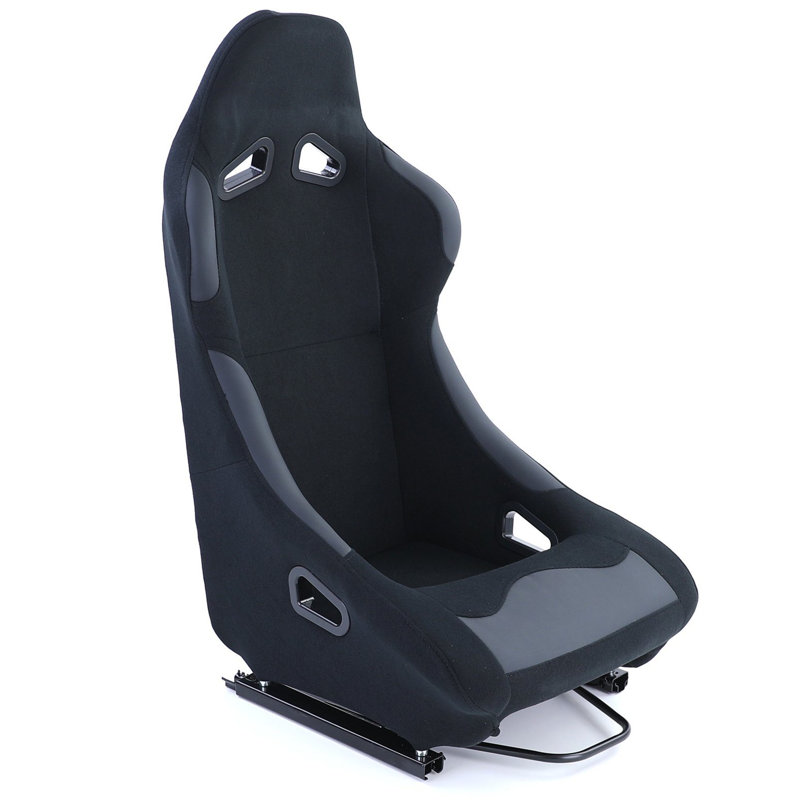 Tenzo-R Gaming Chair Sportsitz Vollschalensitz Race 1 Stoff Schwarz mit Laufschienen