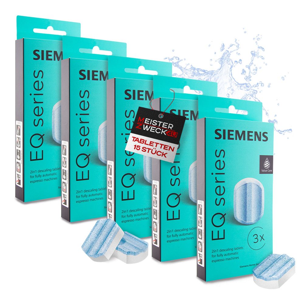SIEMENS 15x Entkalkungstabletten Entkalkungstabletten (MEISTERZWECK4U, [- TZ80002 Entkalkungstabletten Entkalker)