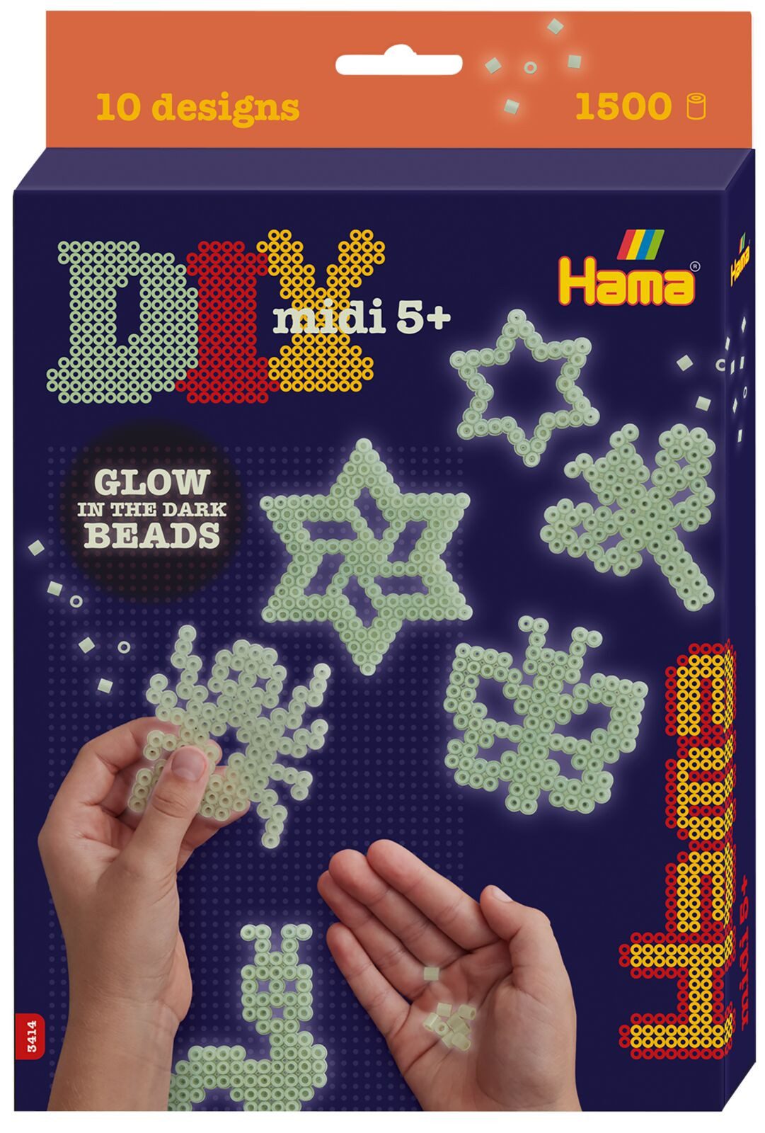 Hama Perlen Bügelperlen Hama Geschenkpackung Nachtleuchtend Midi-Bügelperlen
