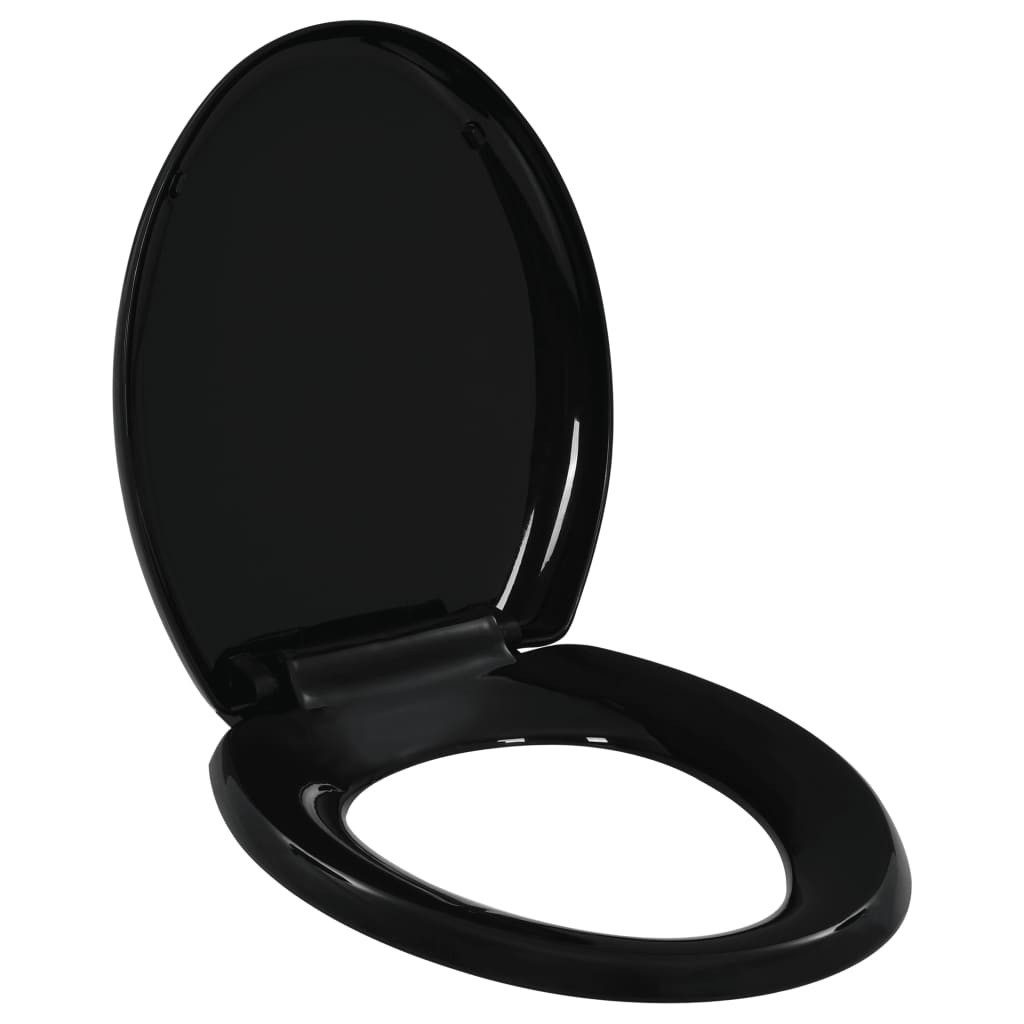 WC-Sitz 455 x 375 cm Toilettensitz mit Absenkautomatik und Quick-Release Schwa