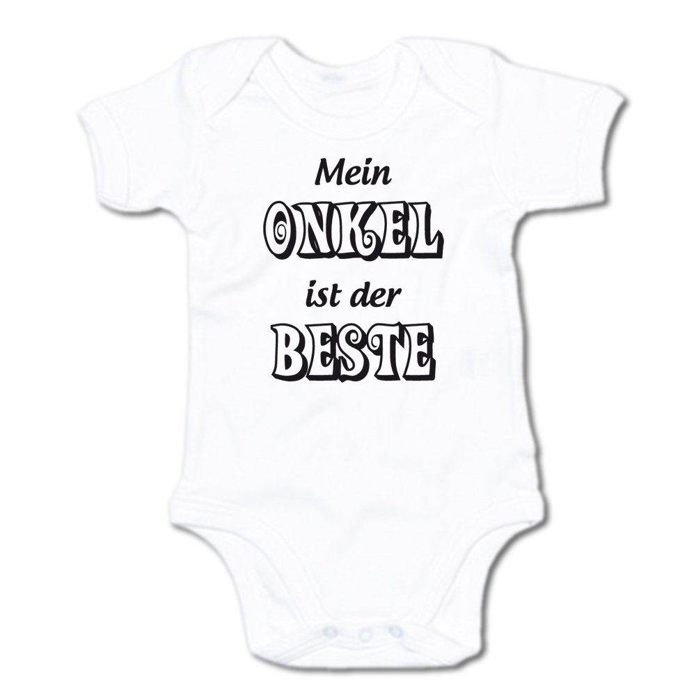 G-graphics Kurzarmbody Mein Onkel ist der Beste Baby Body mit Spruch / Motiv / Aufdruck • für/von Tante & Onkel