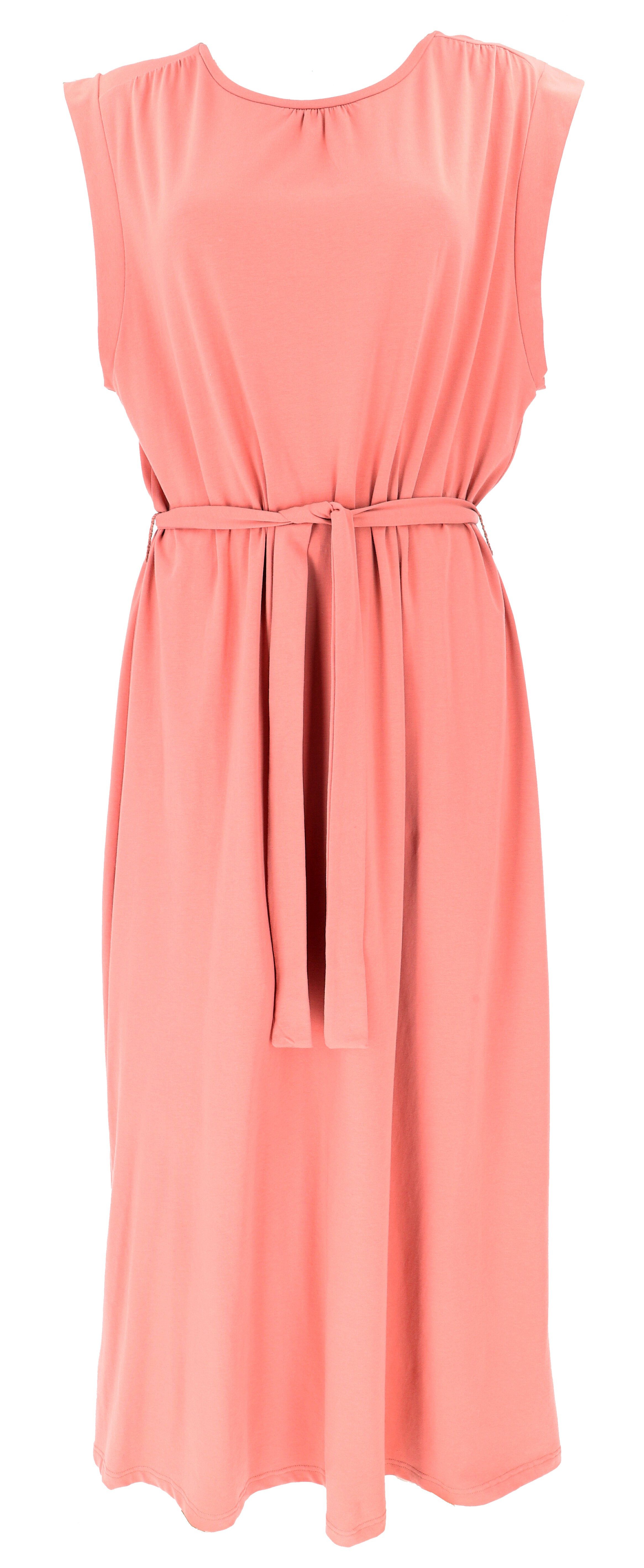 Guru-Shop Midikleid Maxikleid aus Bio-Baumwolle, Langes Basic Kleid.. alternative Bekleidung