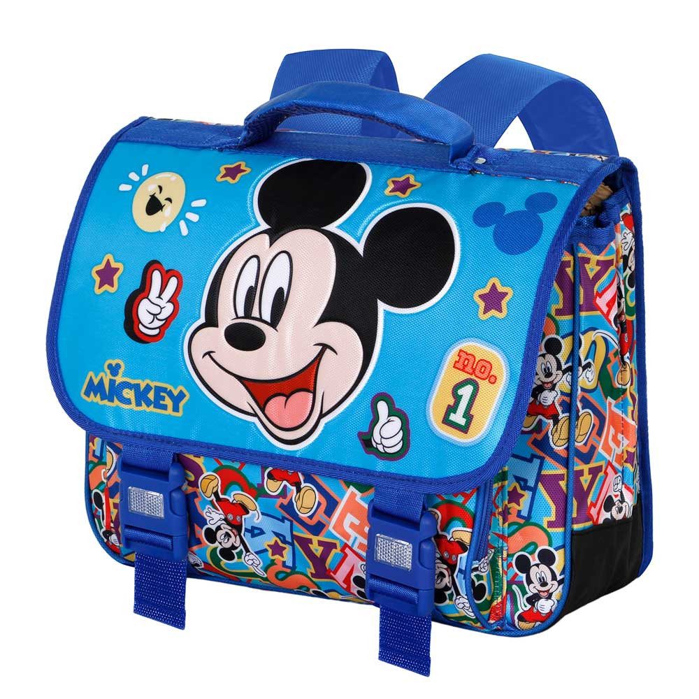 Karactermania Vorschulranzen Disney Micky Maus Kleiner Rucksack Schulranzen Kindergartenrucksack, mit Reflektoren