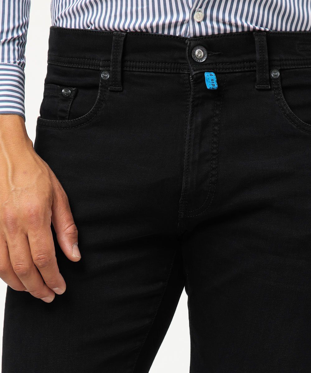 Denim 5-Pocket-Jeans Pierre Black Futureflex Cardin Denim Lyon Stretch Tapered