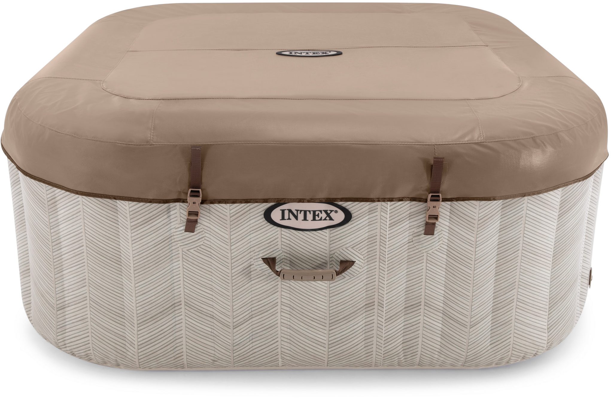 Intex Whirlpool »PureSpa Chevron Deluxe«, aufblasbares Aufstellbecken, braun, in verschiedenen Größen