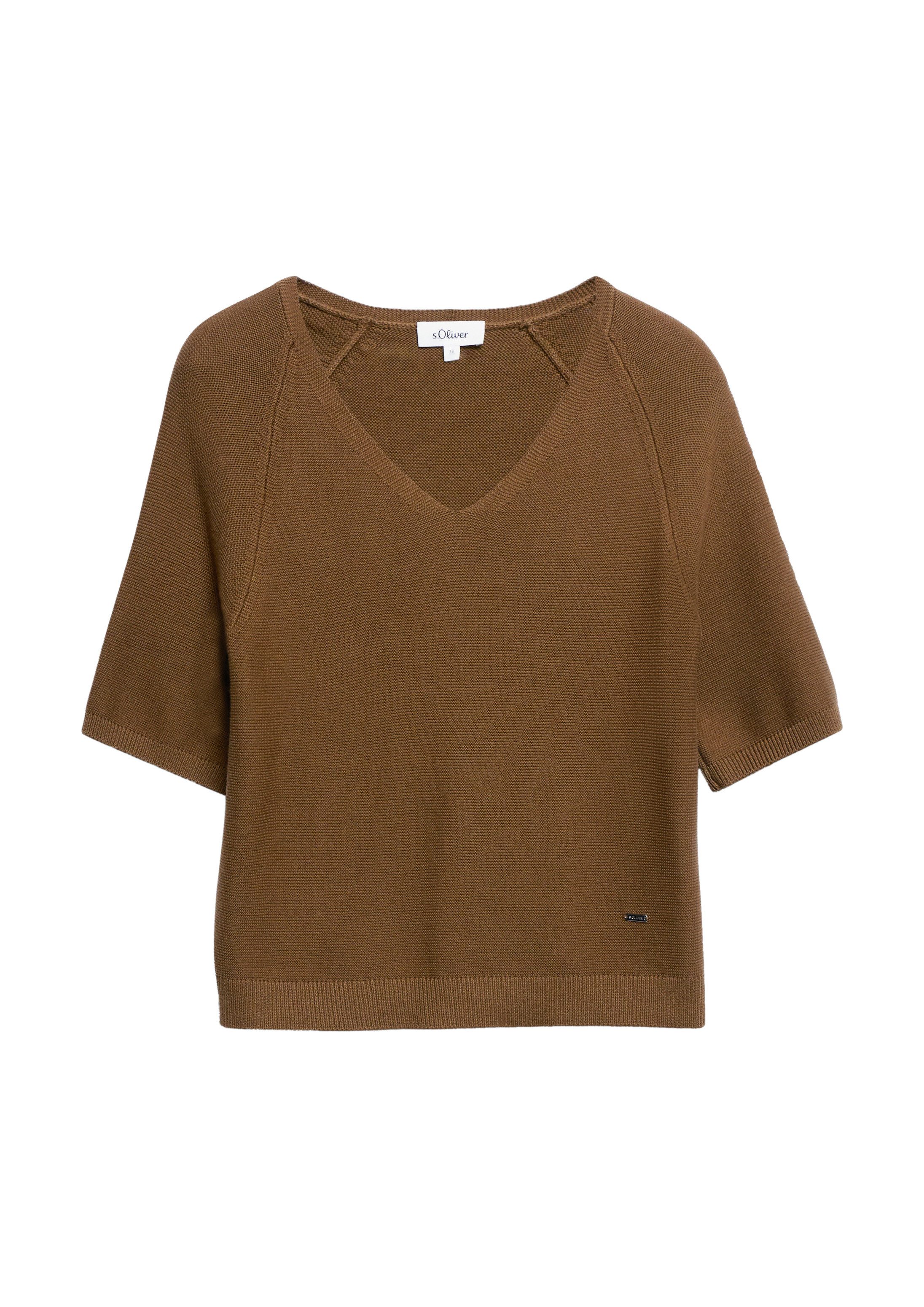 Kurzarmpullover Strickpullover