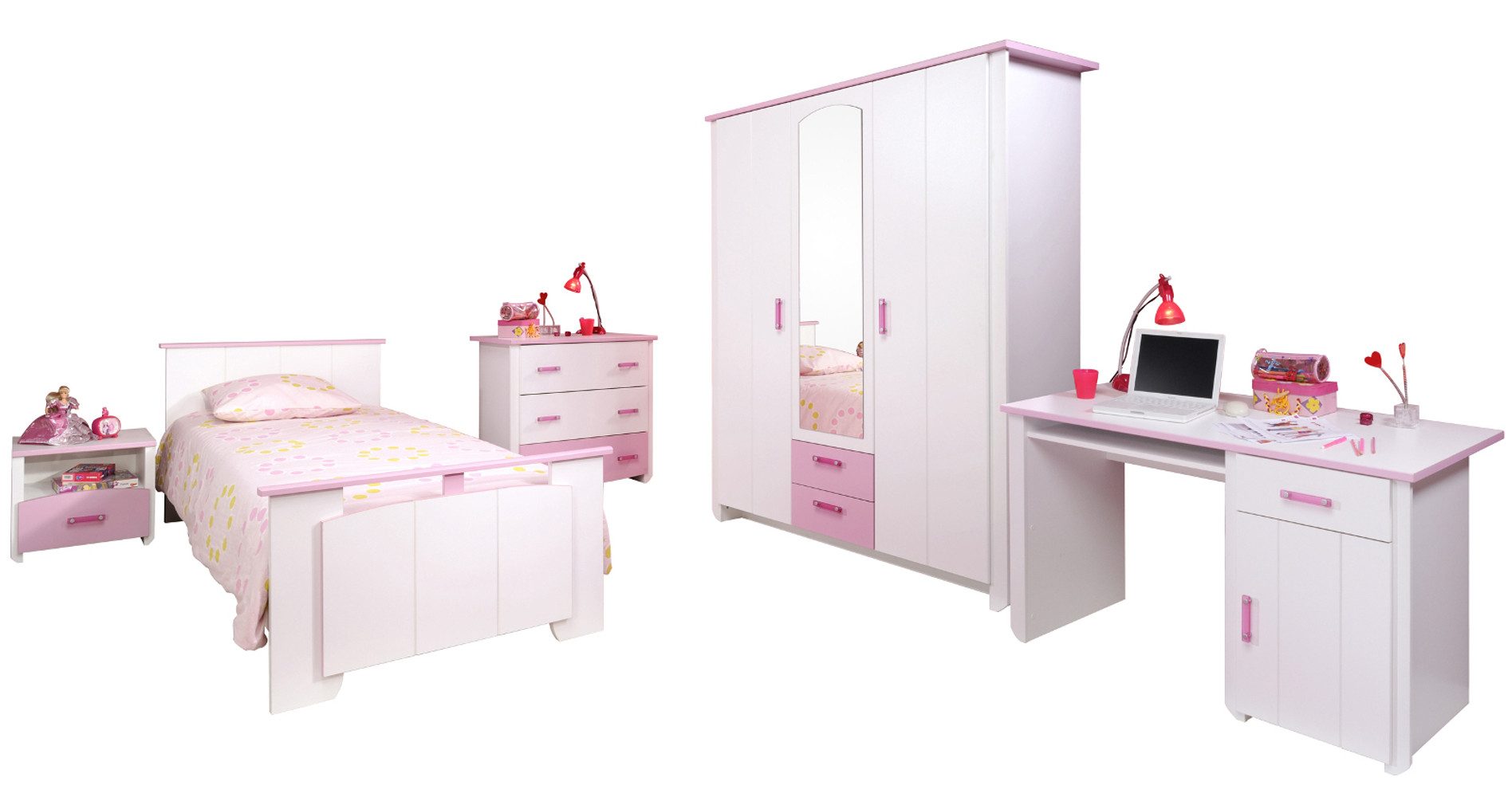 Parisot Jugendzimmer-Set Sunny, (Kinderzimmer Komplett-Set, 5-teilig), günstig online kaufen