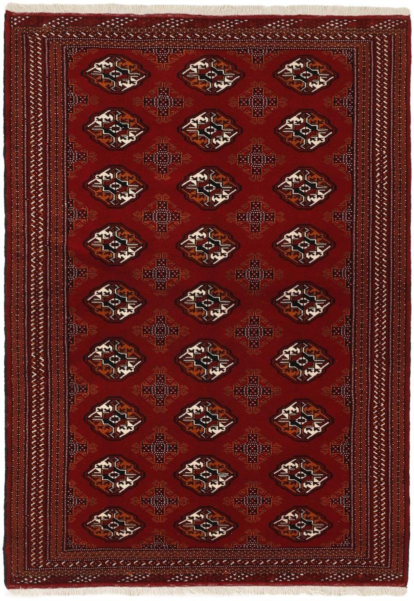 Orientteppich Turkaman 136x198 Handgeknüpfter Orientteppich / Perserteppich, Nain Trading, rechteckig, Höhe: 6 mm