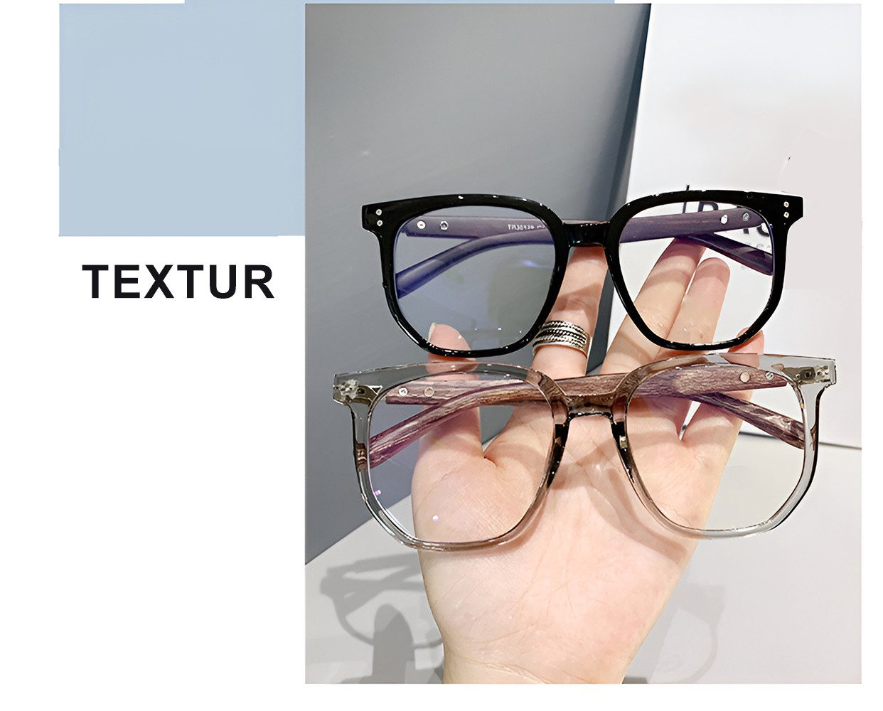 PACIEA Reading Glasses Women Men Anti Blue Light Oversized Full Rim Gaming Protection