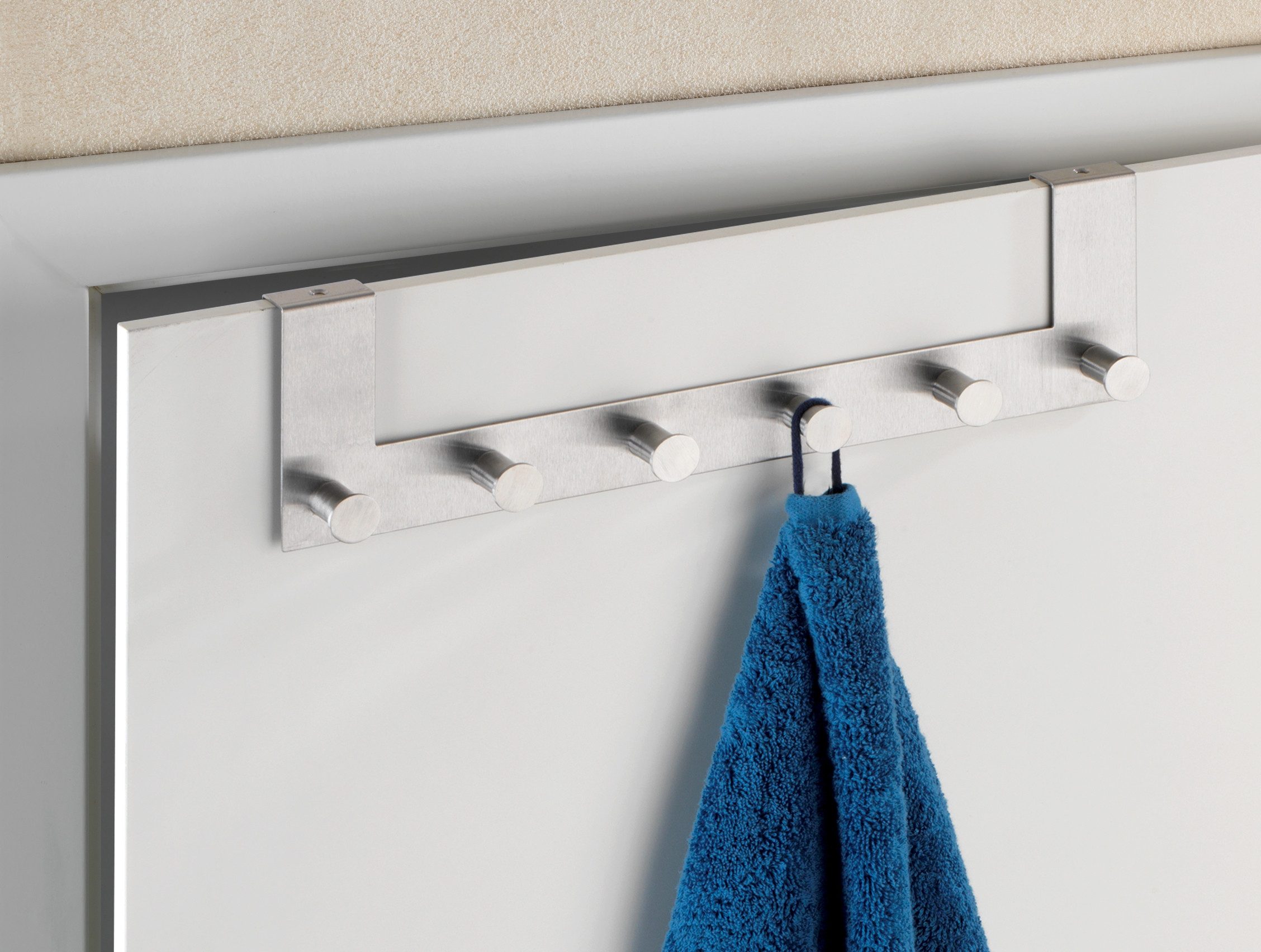 WENKO Türhaken Modell Celano, Türen, Türgarderobe, Hakenleiste mit 6 Haken