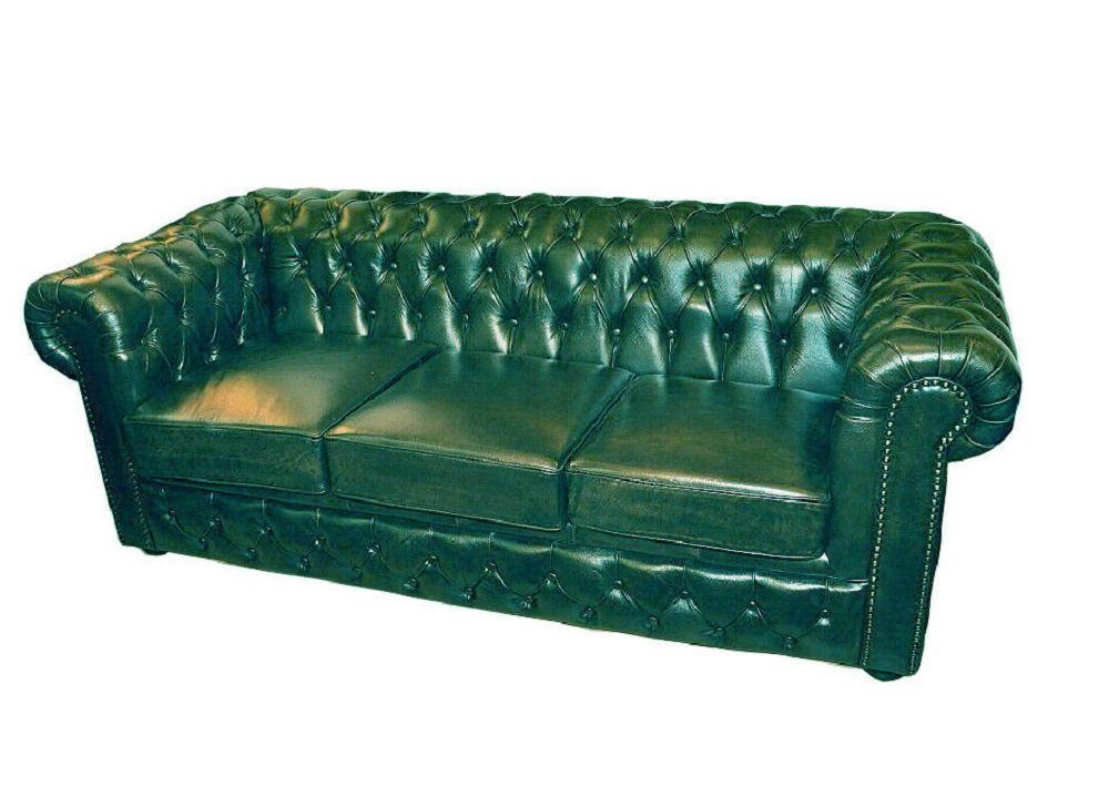JVmoebel Sofa Sitz Couch Europe Chesterfield in Sofa Ohrensessel 2x Set 3 Sitzer, Made Sofagarnitur