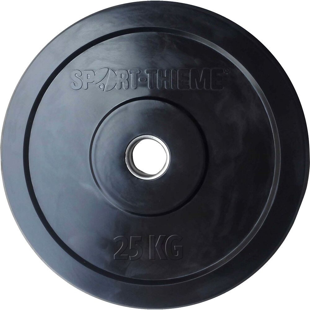 Sport-Thieme Hantelscheibe Hantelscheibe Bumper Plate, schwarz, Weniger Geräusche als bei herkömmlichen Scheiben