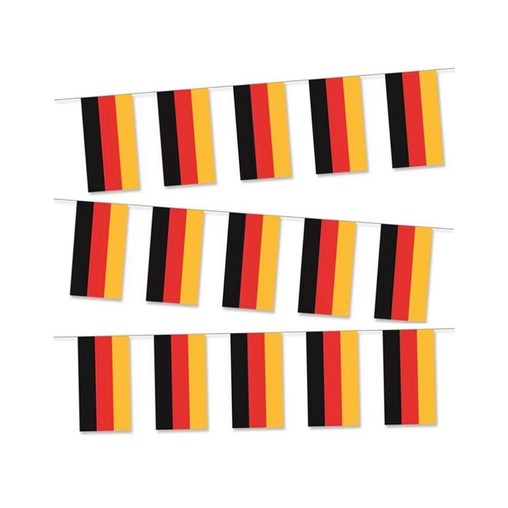 Fahne Deutschland Fahnenkette, mit 15 Fahnen 30x45 cm