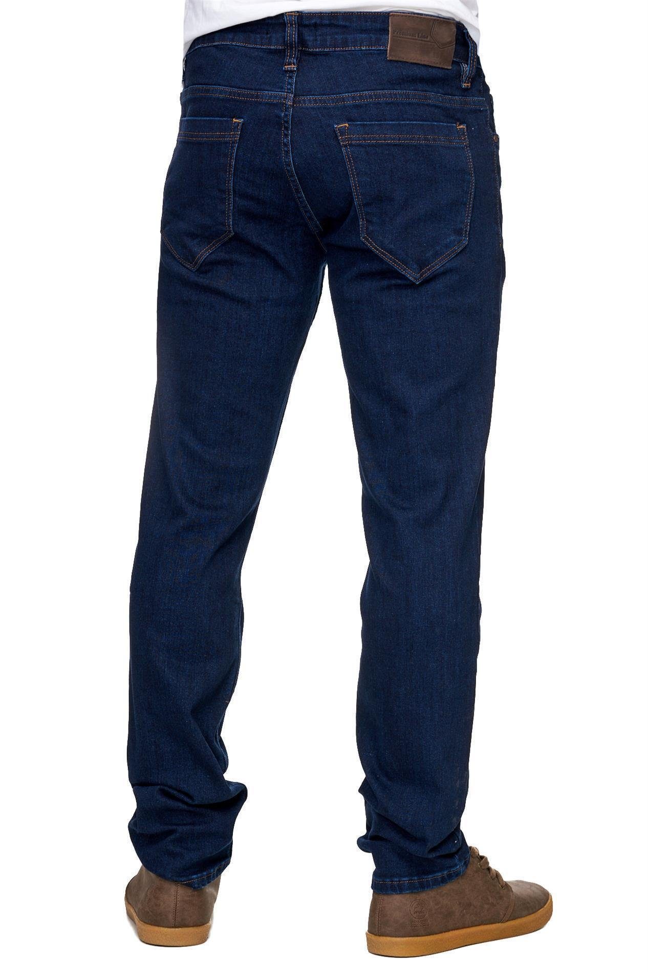 Reslad Stretch-Jeans Reslad Jeans-Herren Slim Fit Basic Style Stretch-Denim Jeans-Hose Stretch Jeans-Hose Slim Fit