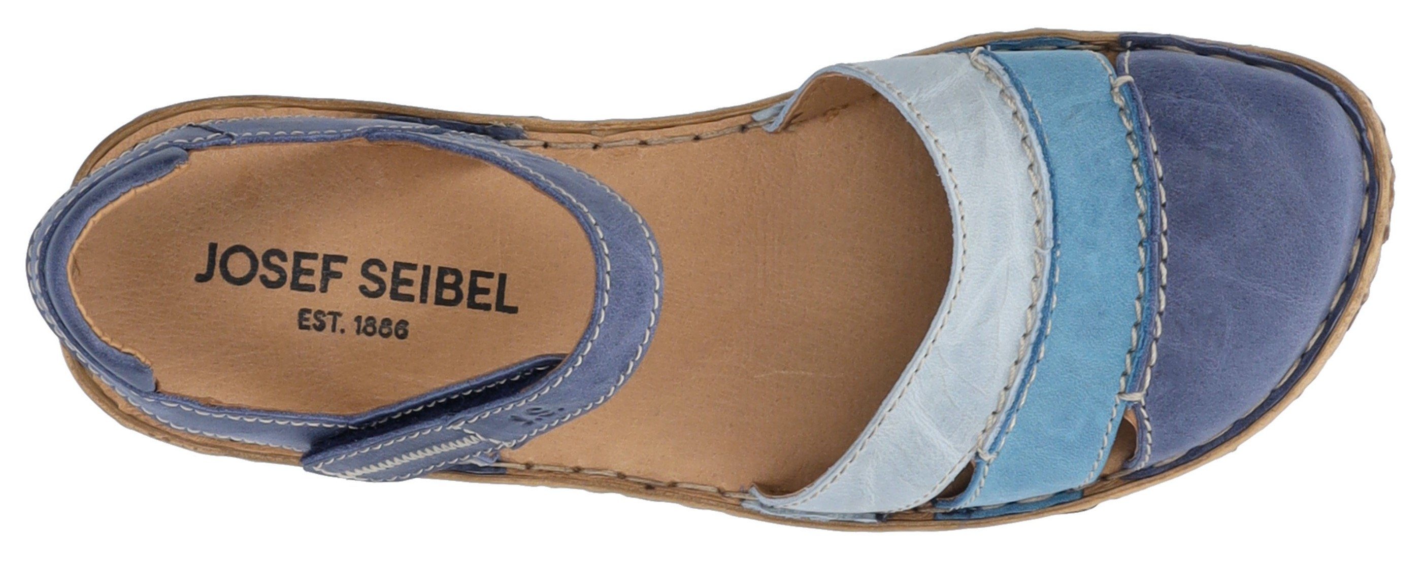 Josef ROSALIE Innensohle Seibel weich 44 Sandale blau-kombiniert gepolsterter mit