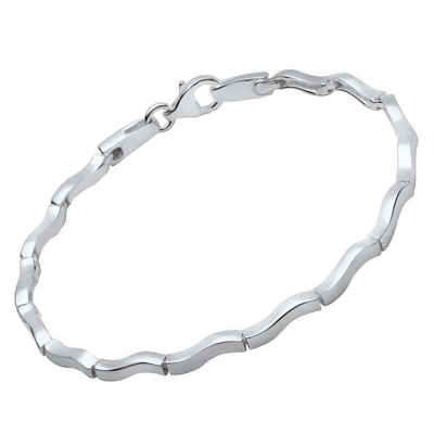 Unique Silberarmband Modernes Unique Silberarmband geschwungene Form matt glänzend SB0174
