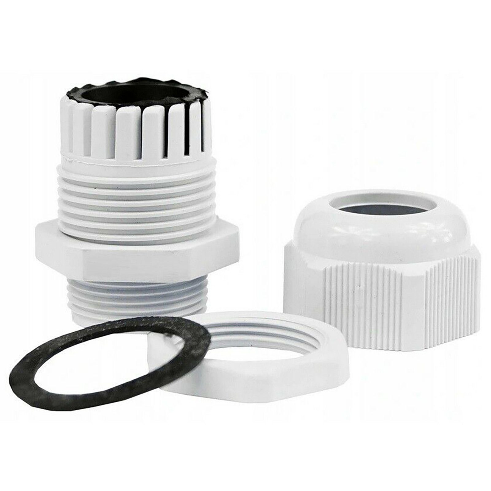 ADELID Kabeldurchfuhr, 10 Stück Kabelverschraubungen einstellbare 7-12mm M20x1,5 IP68 Grau