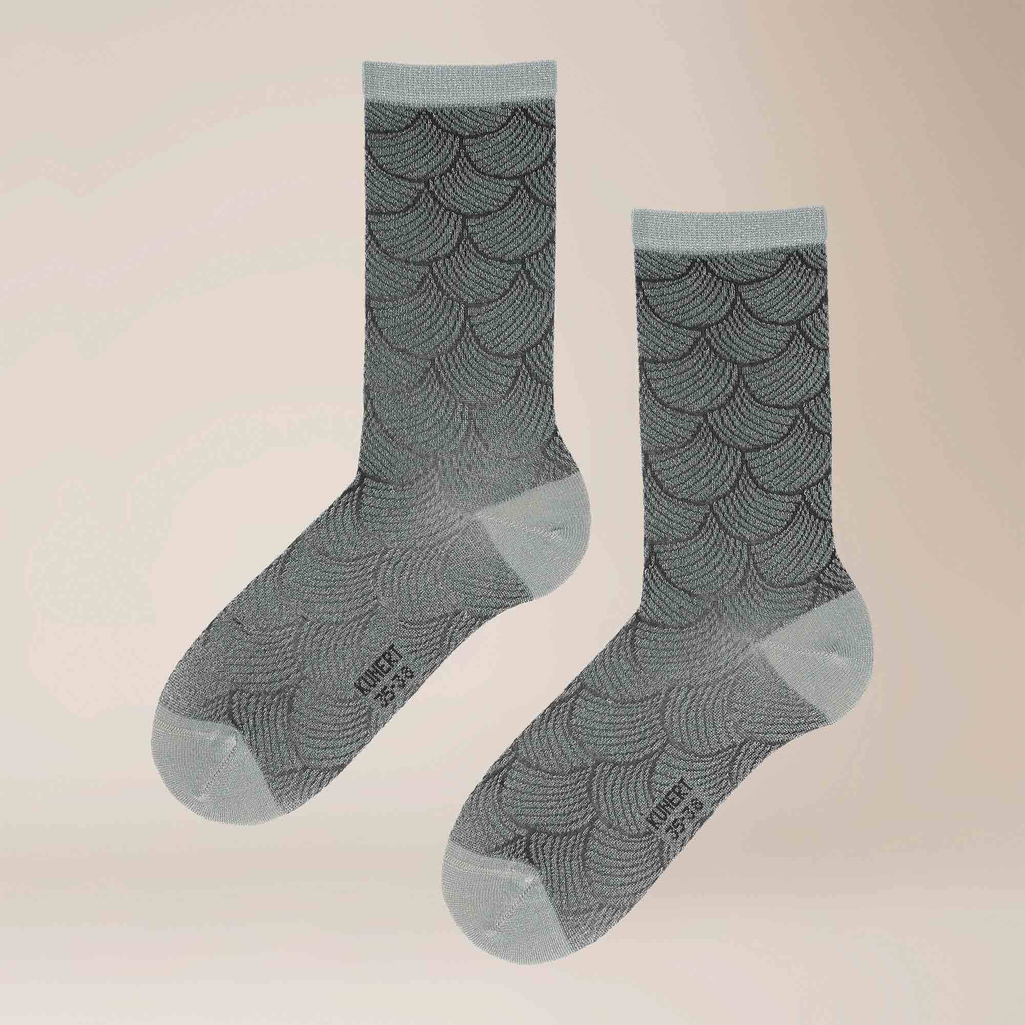 KUNERT Basicsocken Fancy Shell (1-Paar) Kurzsocken mit Muschel-Muster