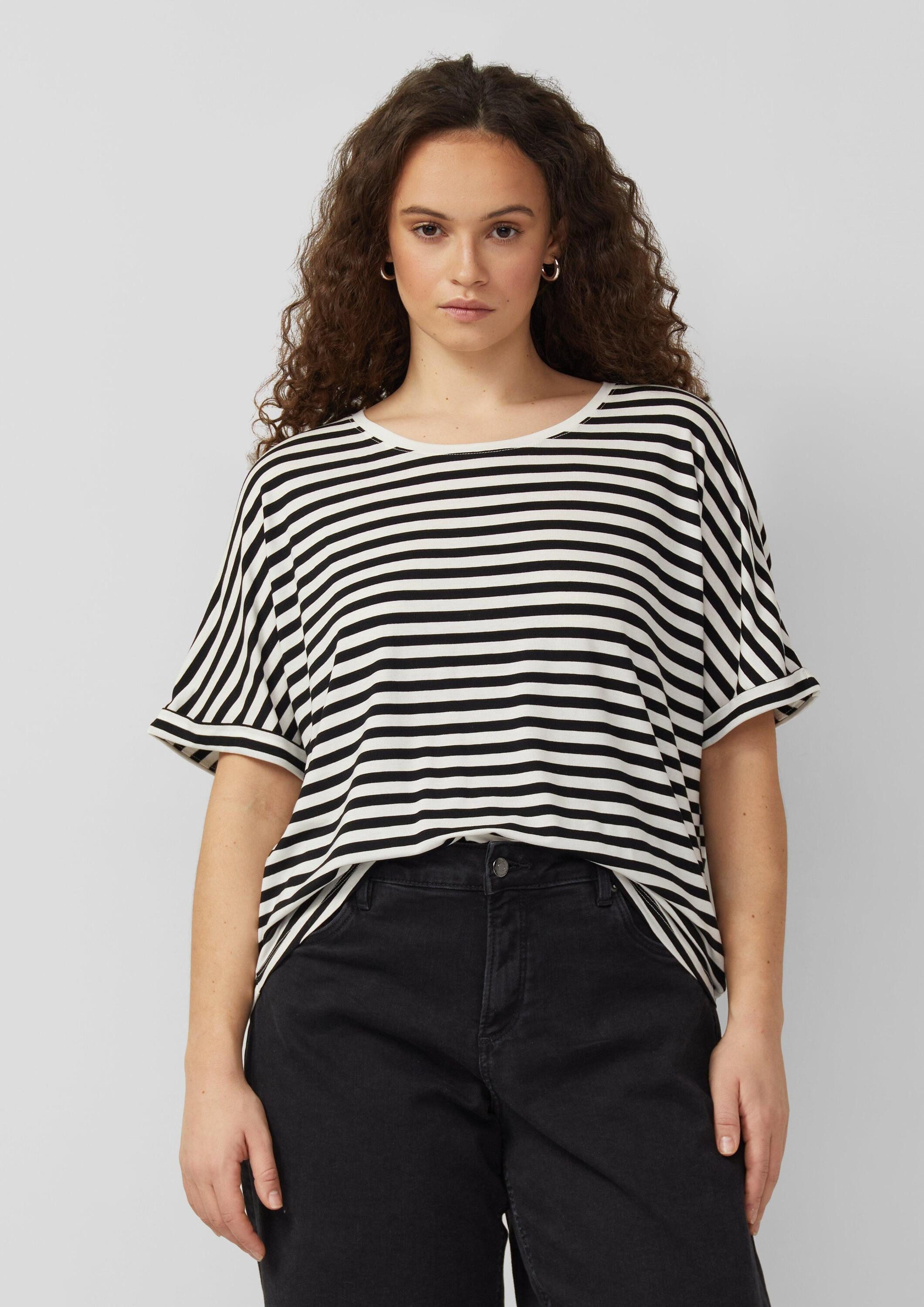 QS Kurzarmshirt T-Shirt T-Shirt mit Fledermausärmeln im Loose Fit günstig online kaufen