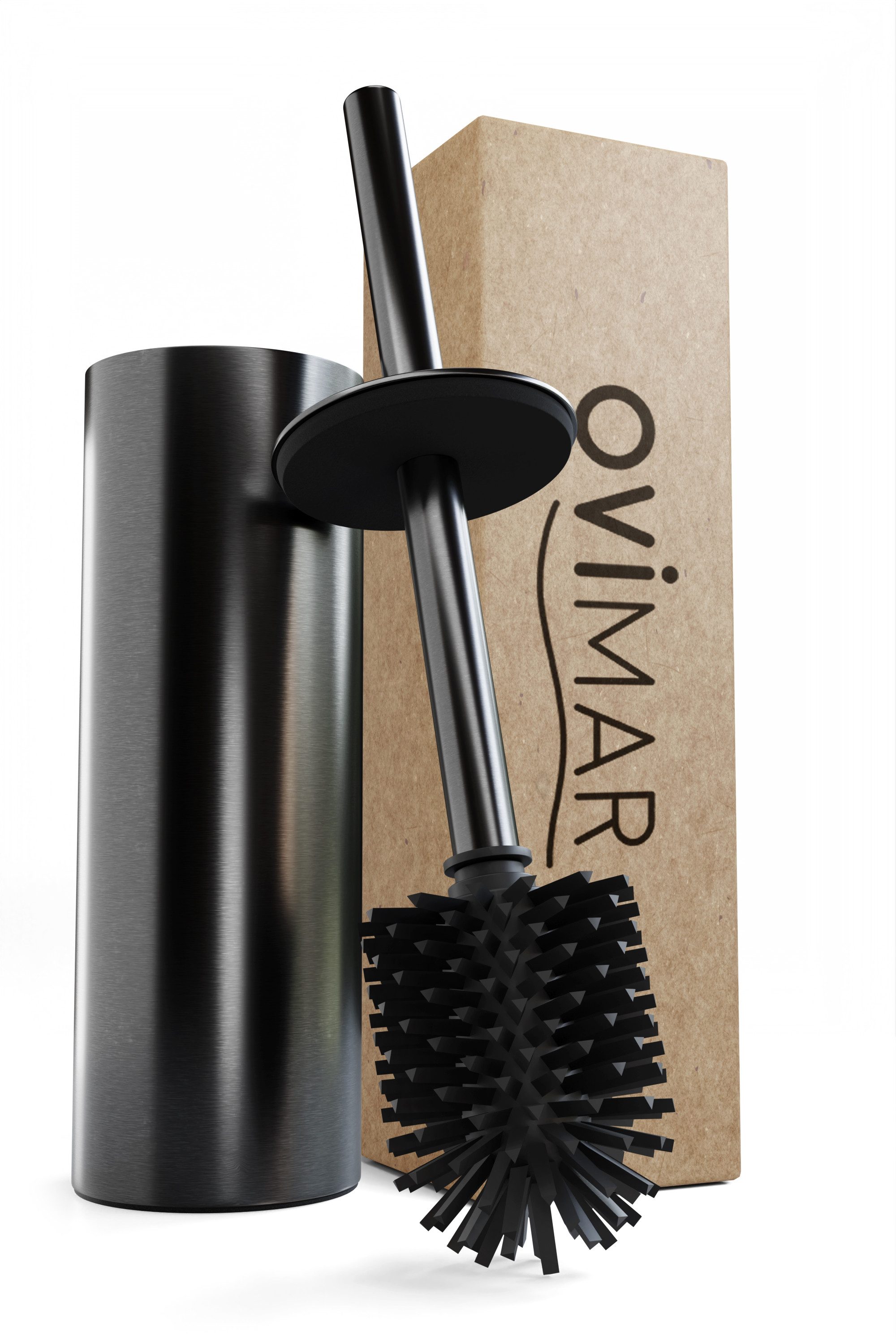 ovimar WC-Reinigungsbürste, (1-tlg), aus Edelstahl in Gunmetal zur