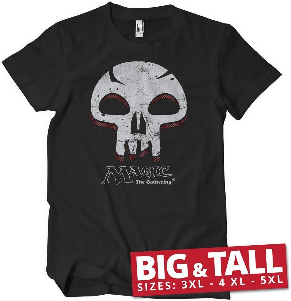 Big & Tall Magic Mana the T-Shirt Black T-Shirt Skull Gathering