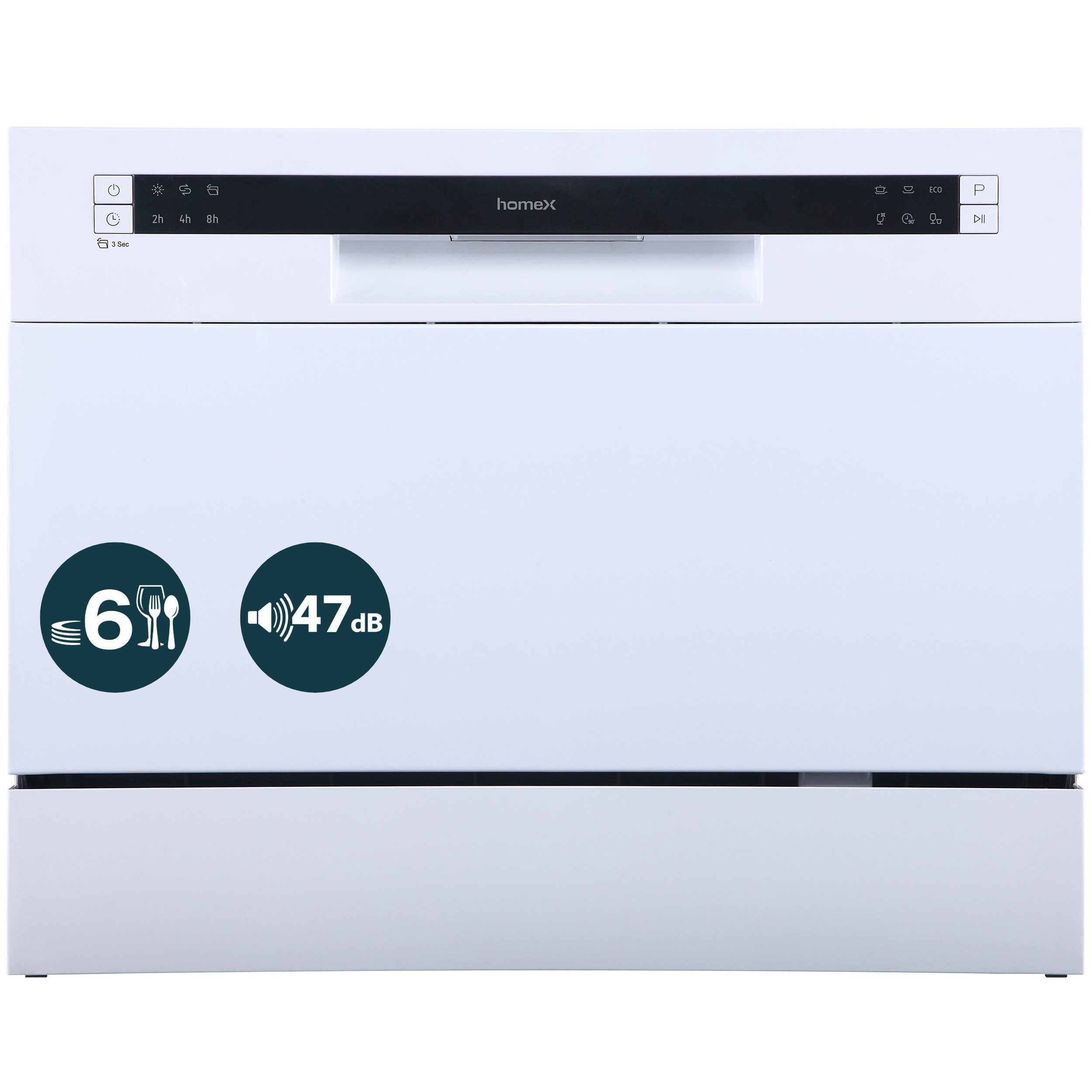 homeX Tischgeschirrspüler GST6AD-W