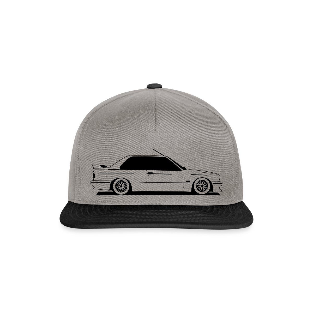 Spreadshirt Snapback Cap E30 Auto Classic Oldtimer Fan Snapback Cap (1-St)