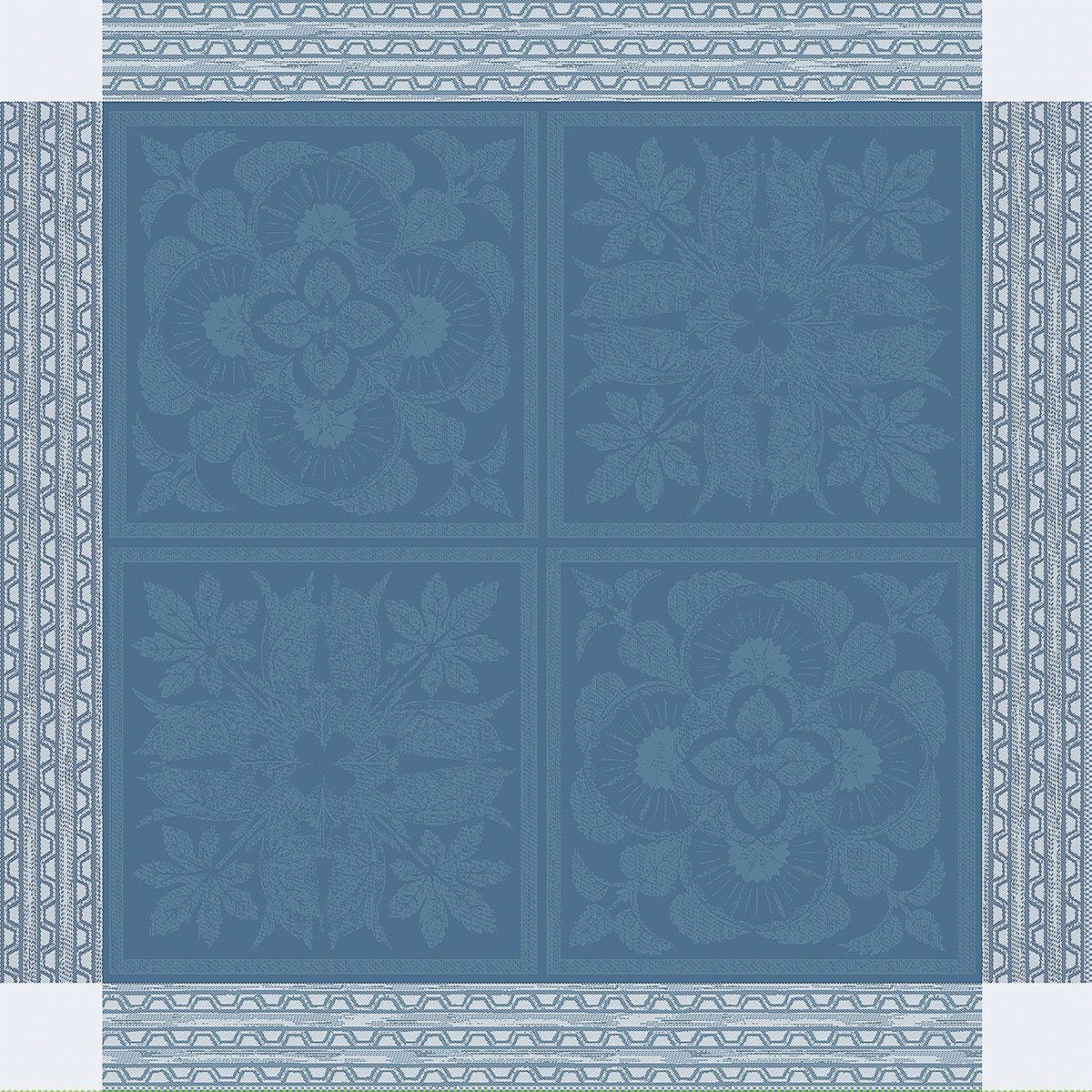 Stoffserviette Servietten (4x Set) Harmonie Bleu 54x54 cm