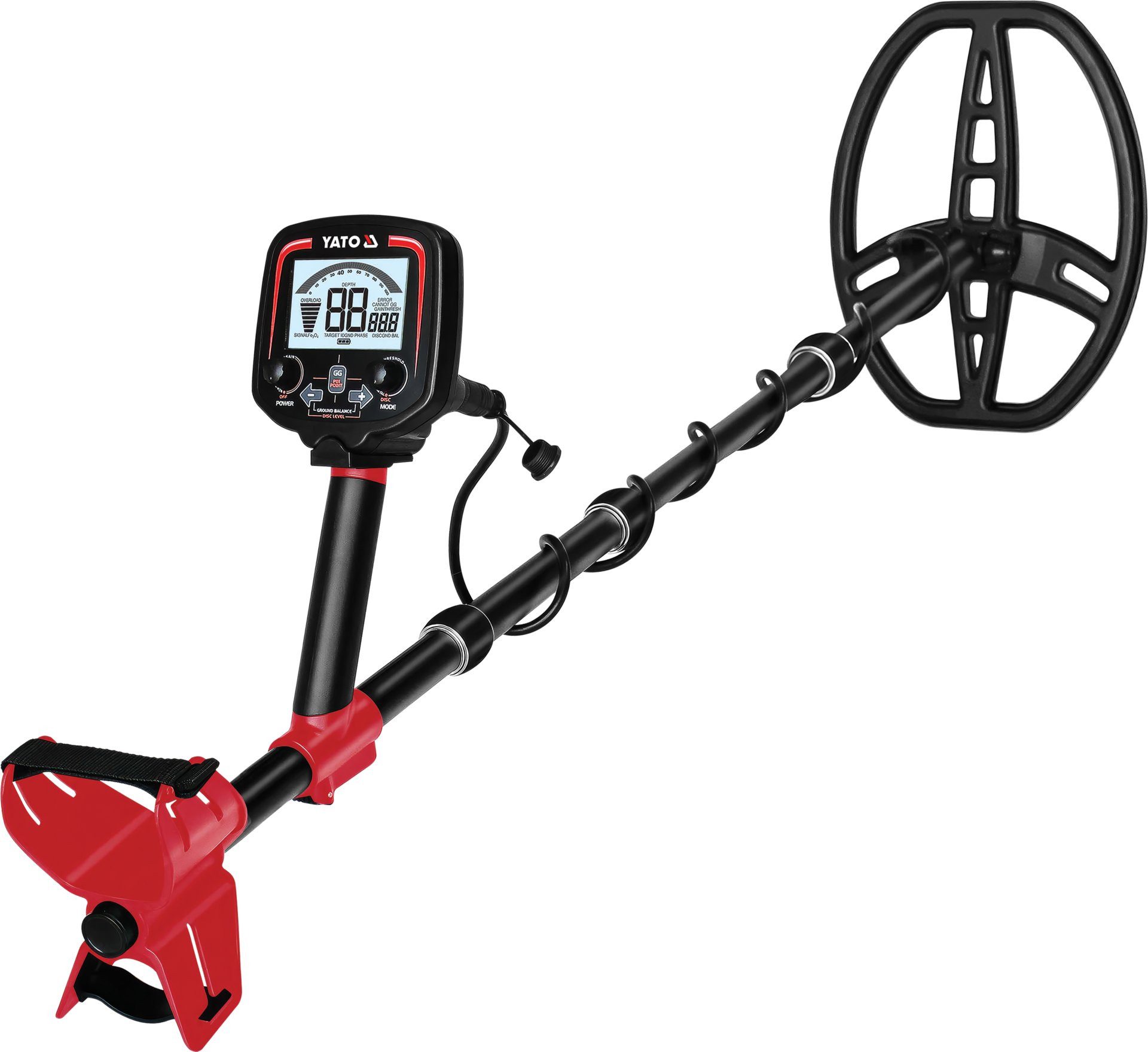 Yato Metalldetektor Profi-Bodensuch-Metalldetektor mit GROUND GRAB