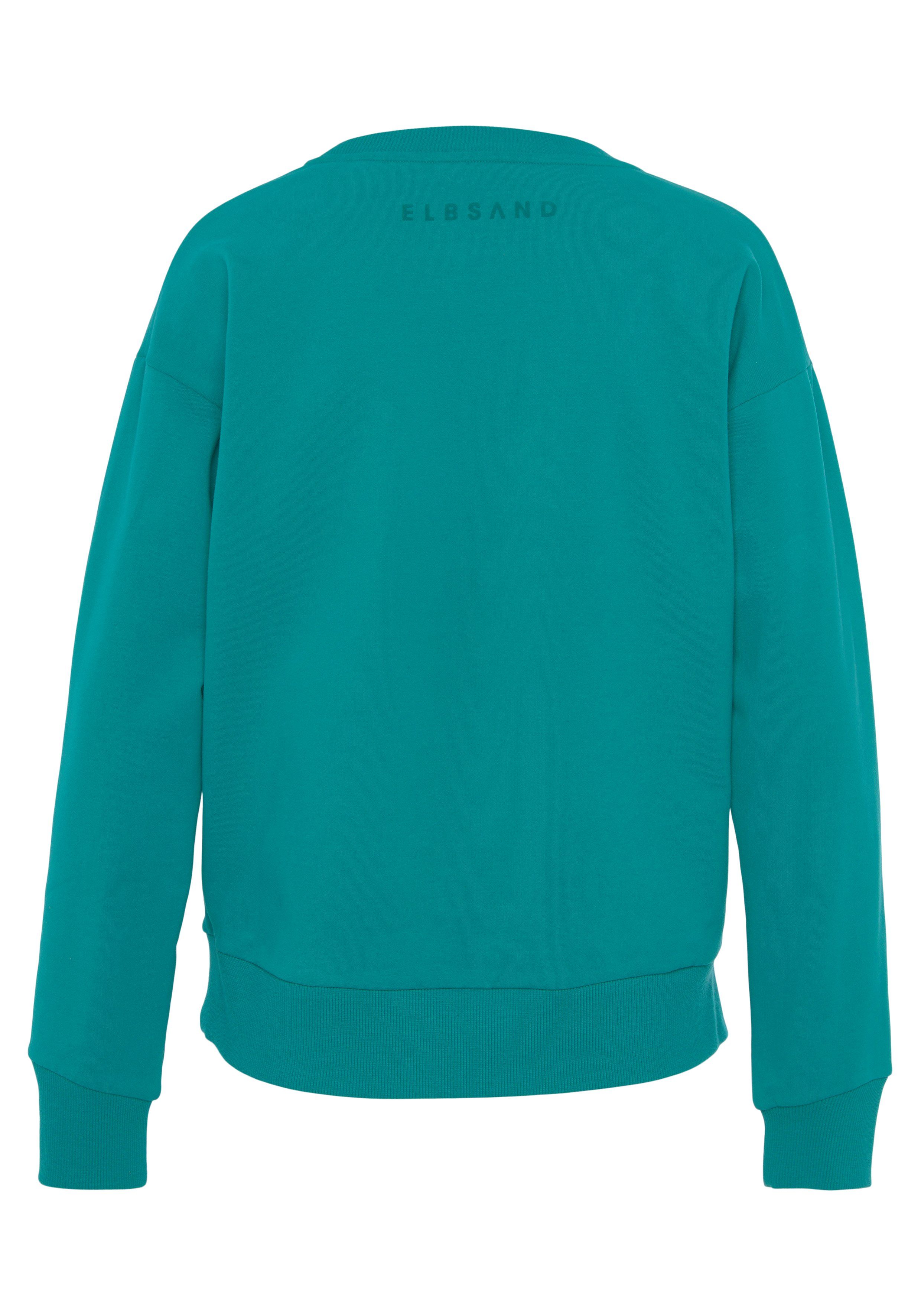 Elbsand Sweatshirt Fionni mit großem Logoprint, sportlich-casual