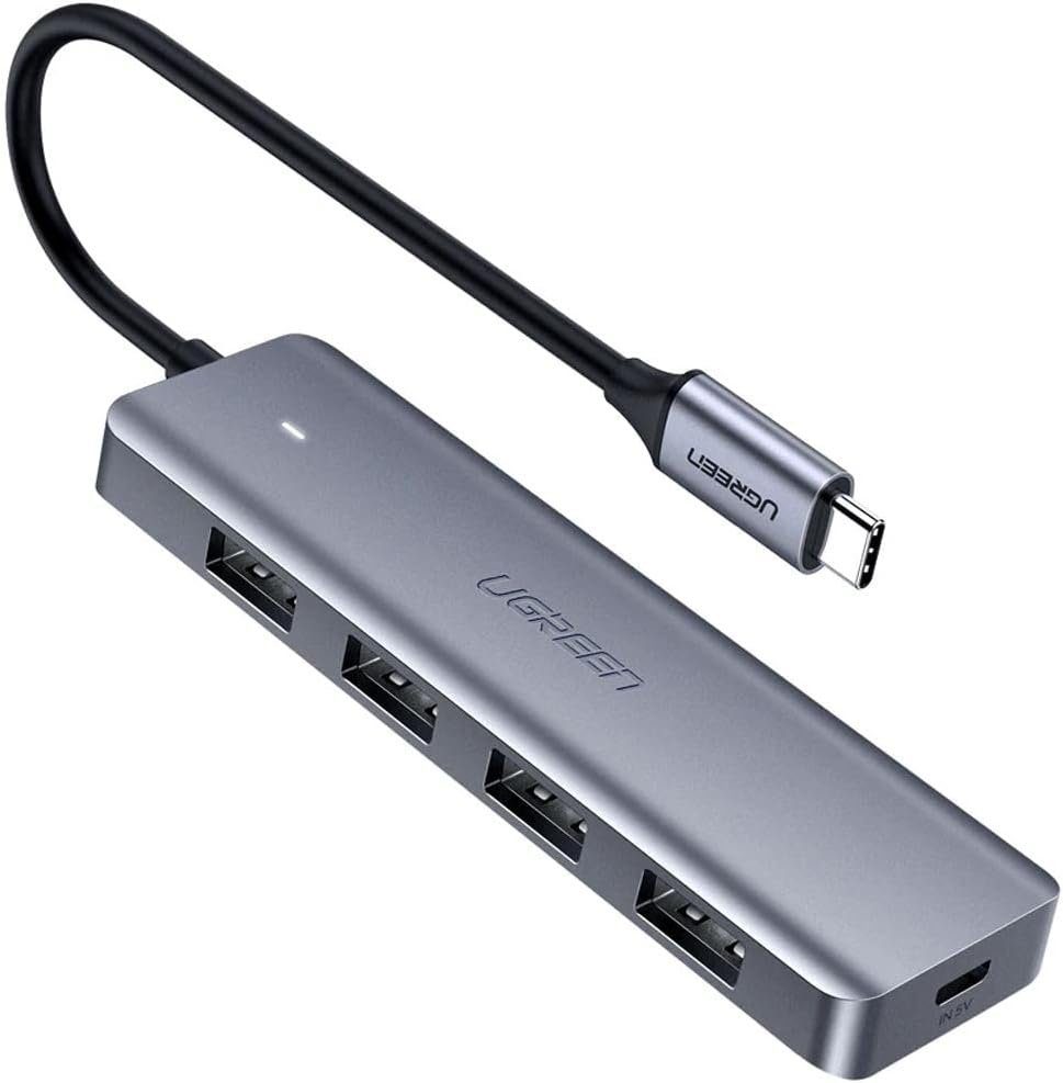 USB-Verteiler USB-Adapter USB HUB Splitter - 4x USB 3.2 Gen 1 mit Micro Type-C USB