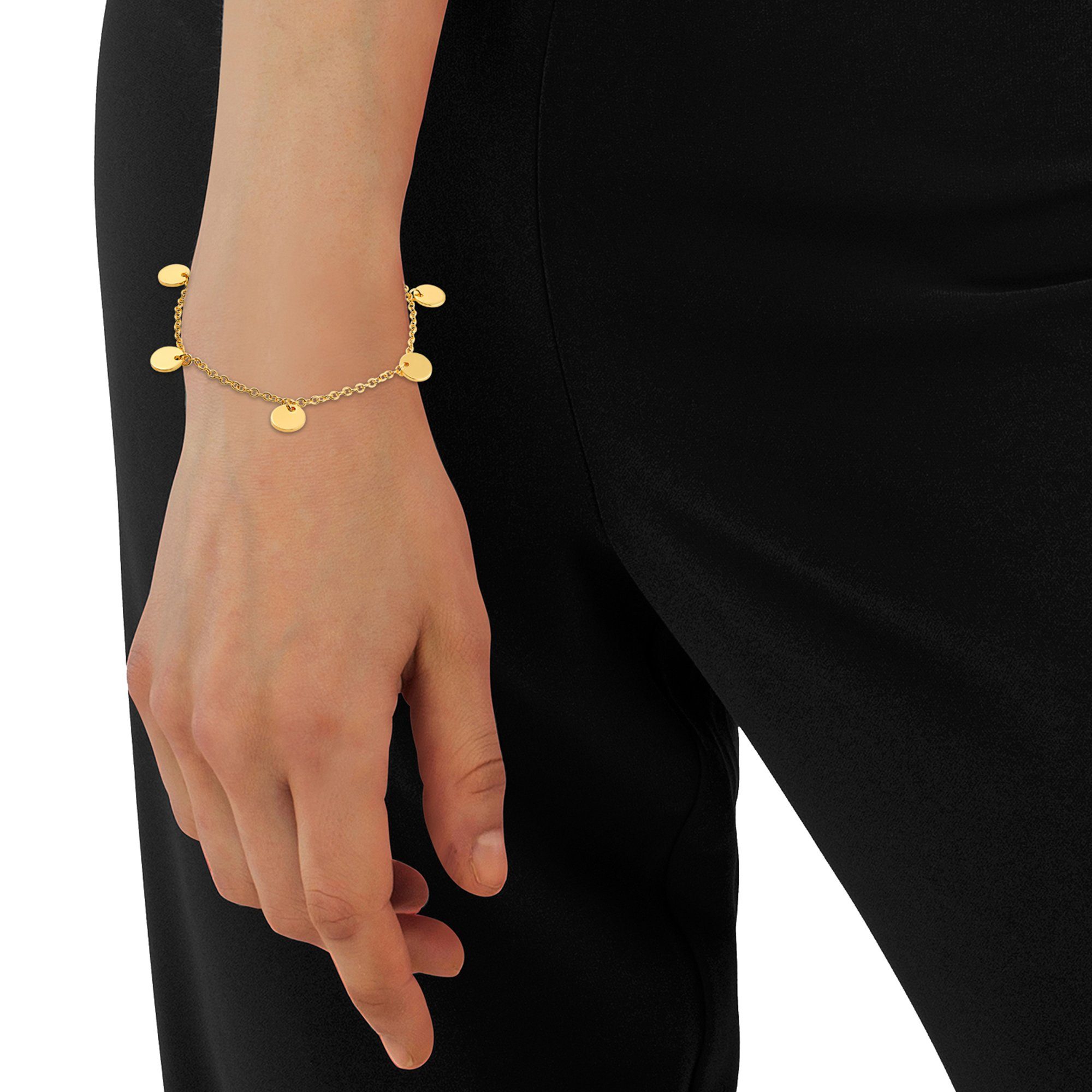 Heideman Armband Armband mit Kreiselementen poliert (Armband, inkl. Geschen günstig online kaufen