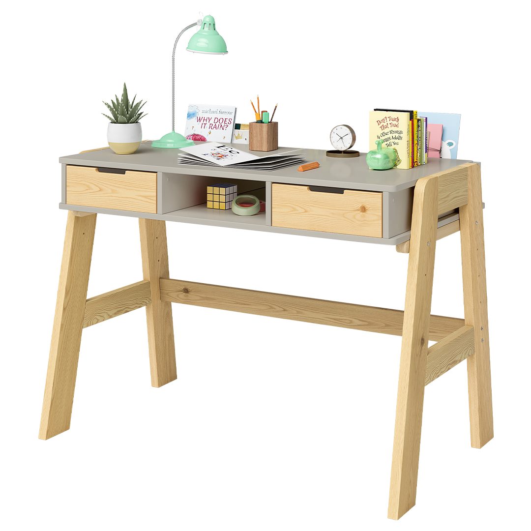 Bellabino Kinderschreibtisch Campo, höhenverstellbar 56-75 cm (mit Schublad günstig online kaufen