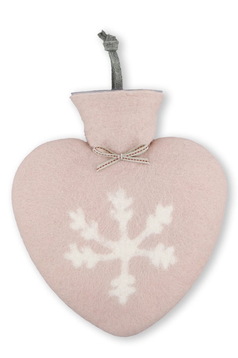 Dorothee Lehnen Wärmflasche Wärmflasche - FLOCKE - dusty rose, weiß/iceberg