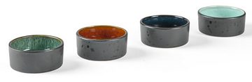Bitz Schale Minischalen Set black/farbig 4tlg., Steingut, (Bowls)
