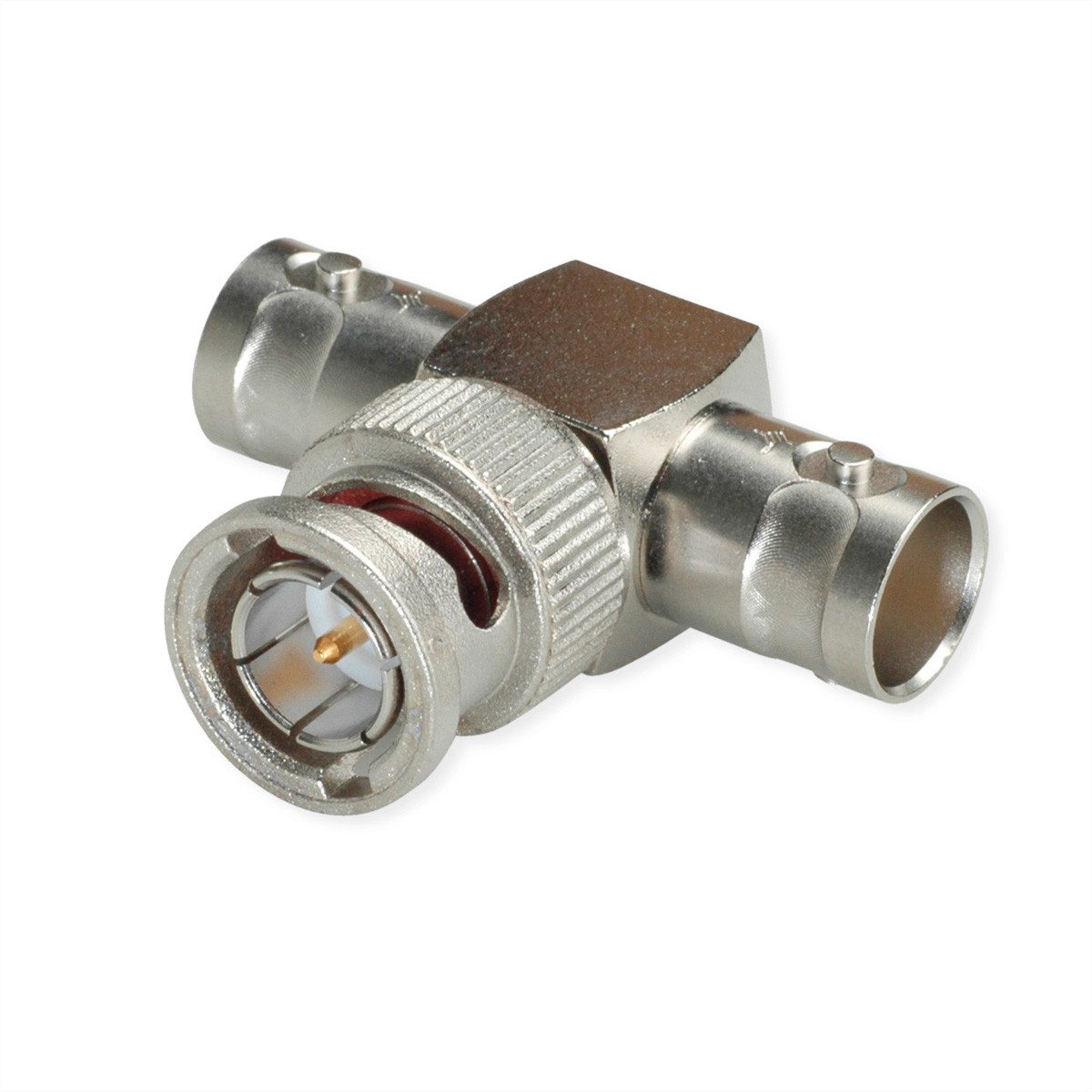Telegärtner BNC-T-Stück 75 Ohm Buchse / Stift / Buchse Netzwerk-Panel