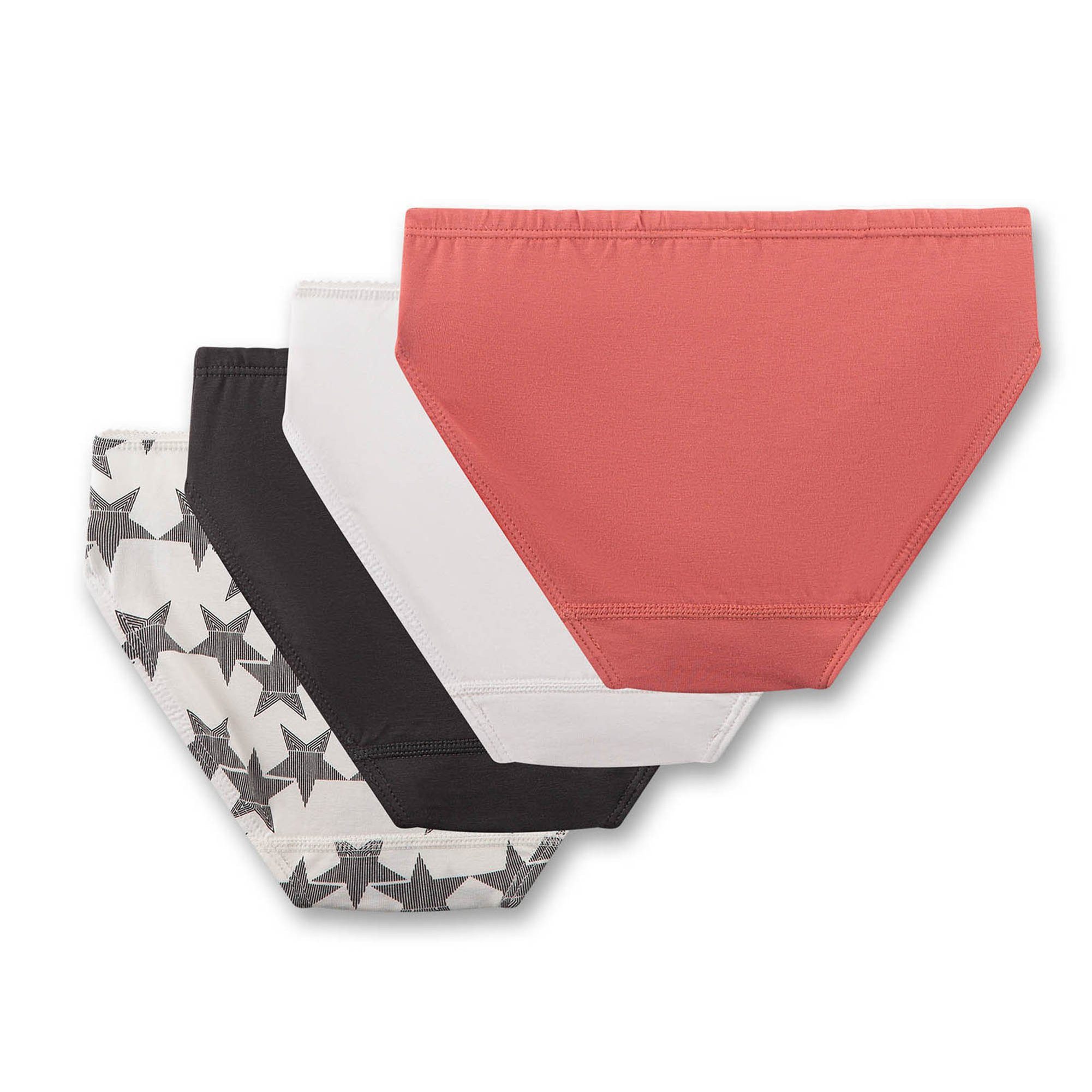 Sanetta Slip Mädchen Slip 4er Pack Baumwollmischung (Packung, 4er Pack)